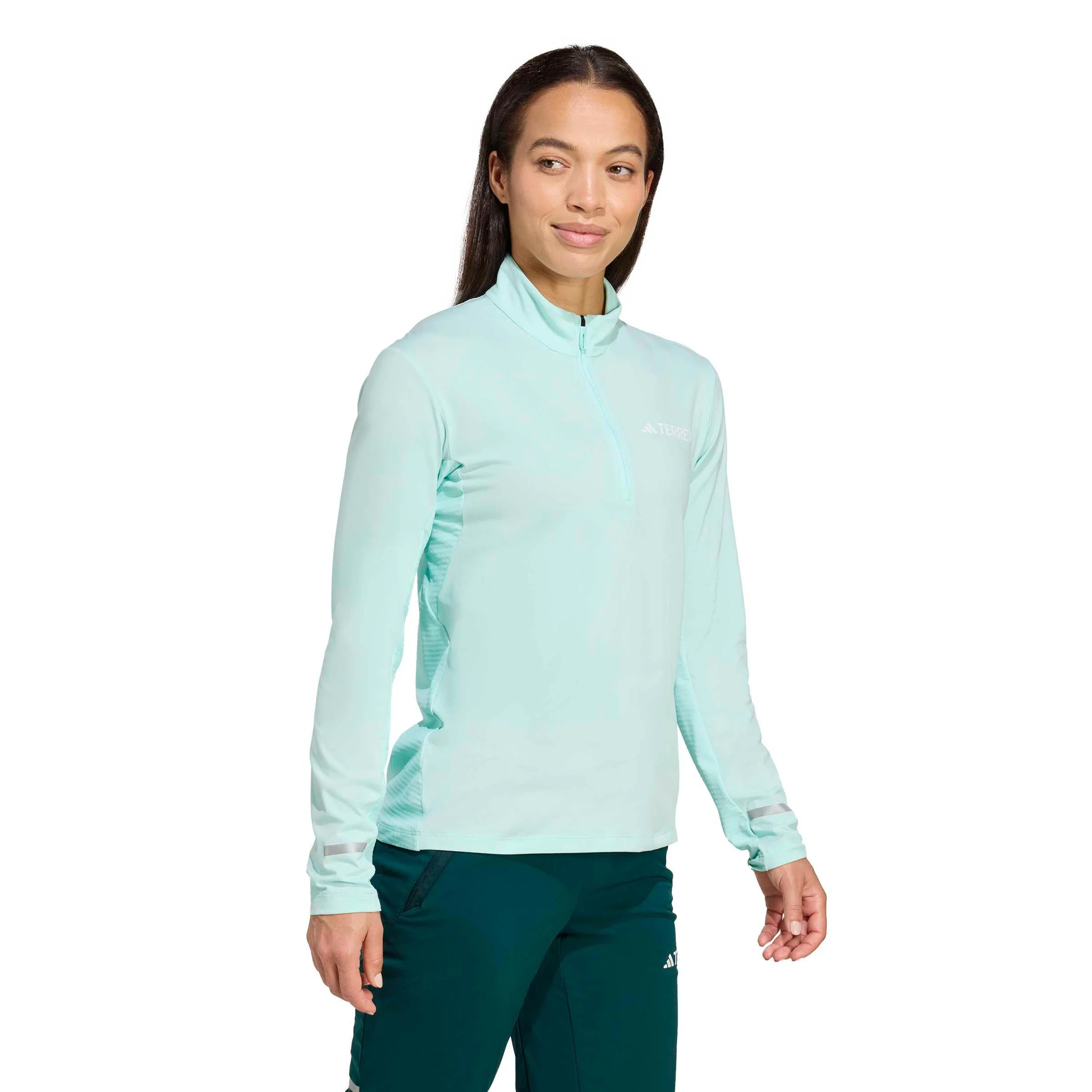 Terrex XPR Half-Zip Laufshirt Damen-Türkis - Image 4