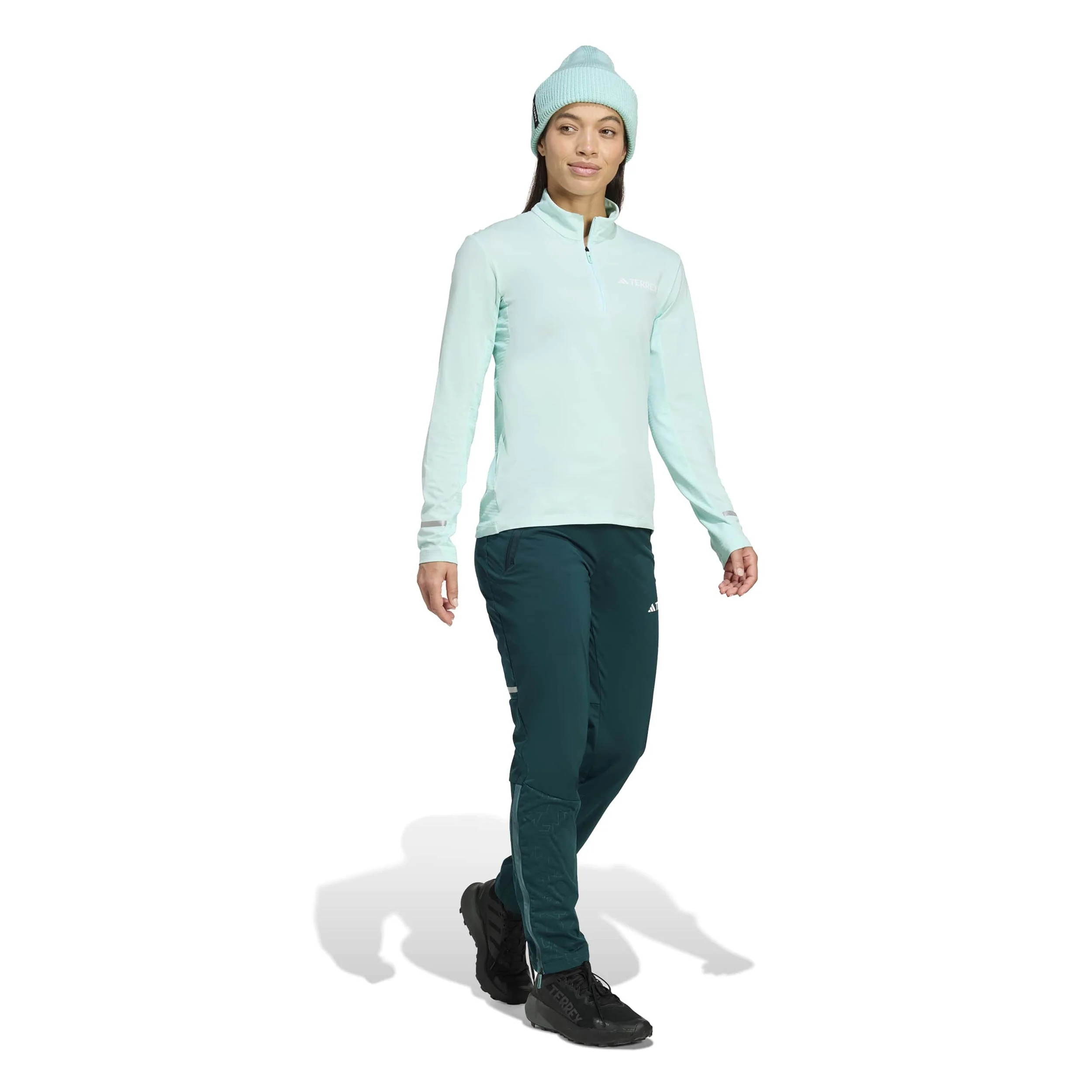 Terrex XPR Half-Zip Laufshirt Damen-Türkis - Image 5