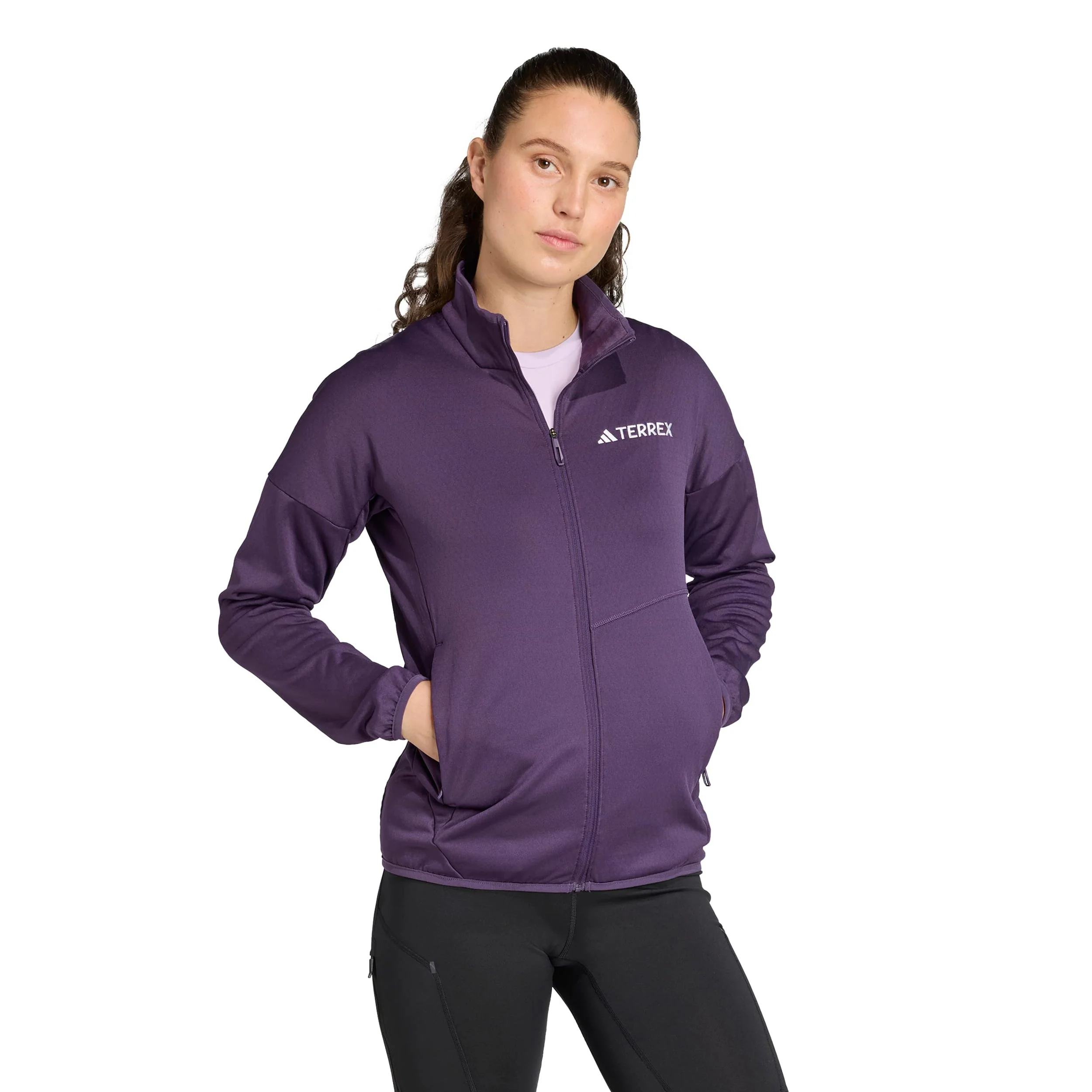 Terrex XPR Light Fleece Laufjacke Damen-Lila - Image 4