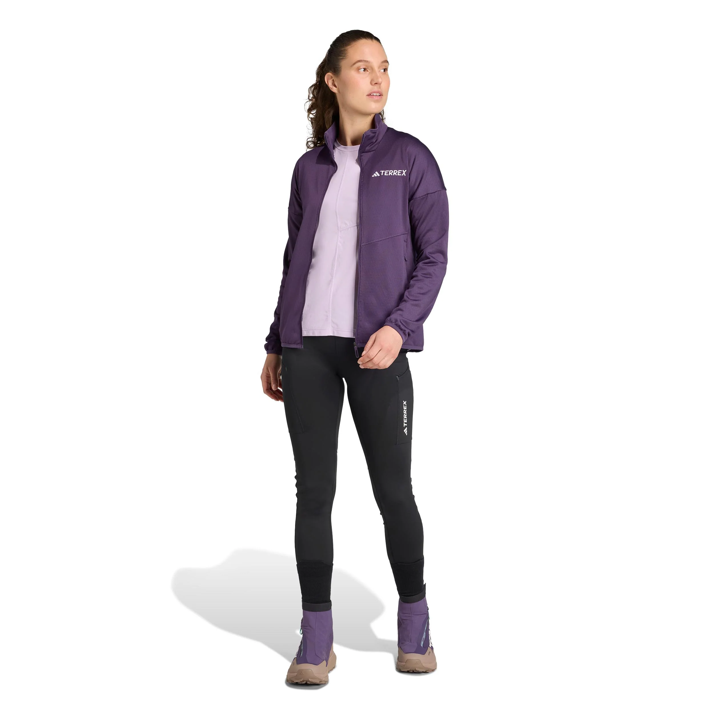 Terrex XPR Light Fleece Laufjacke Damen-Lila - Image 5
