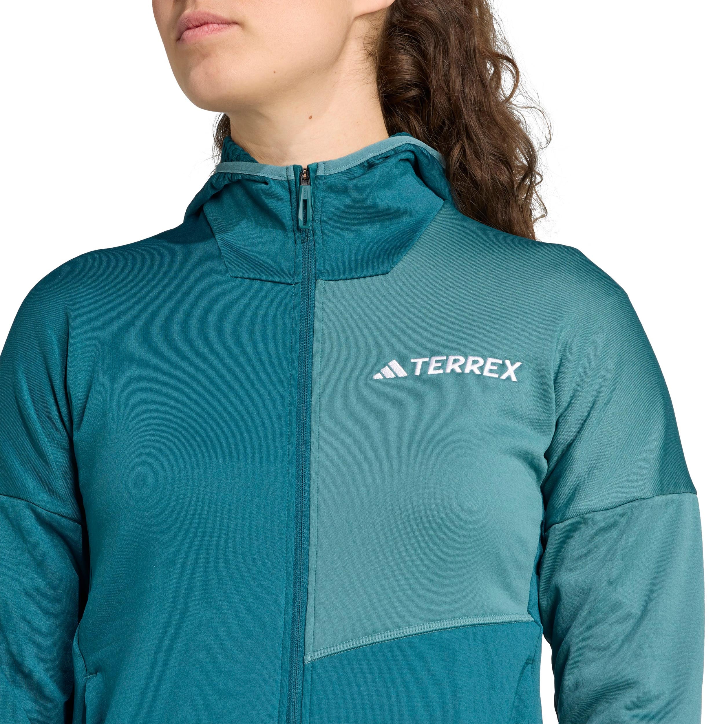 Terrex XPR Light Fleece Laufjacke Damen-Petrol - Image 6