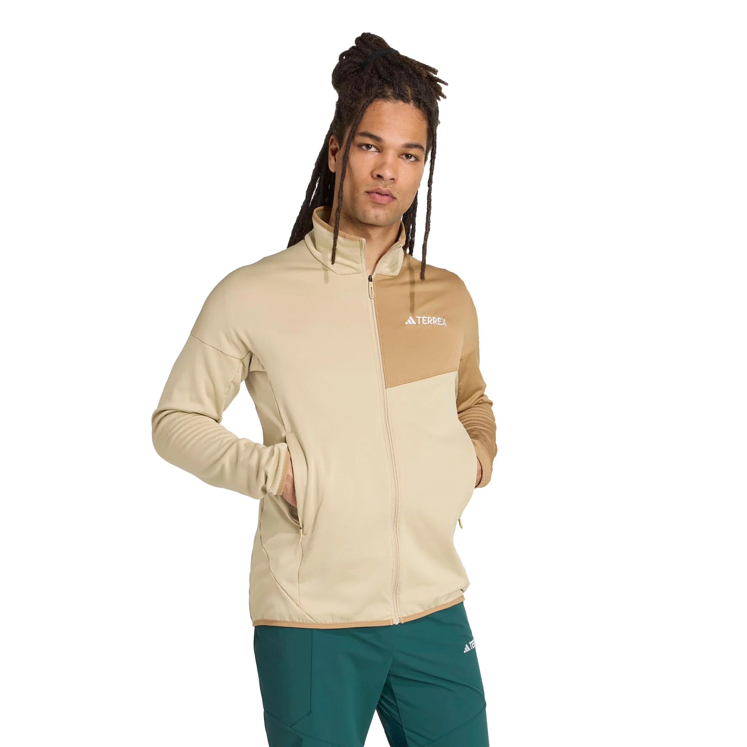 Terrex XPR Light Fleece Laufjacke Herren-Creme - Image 4