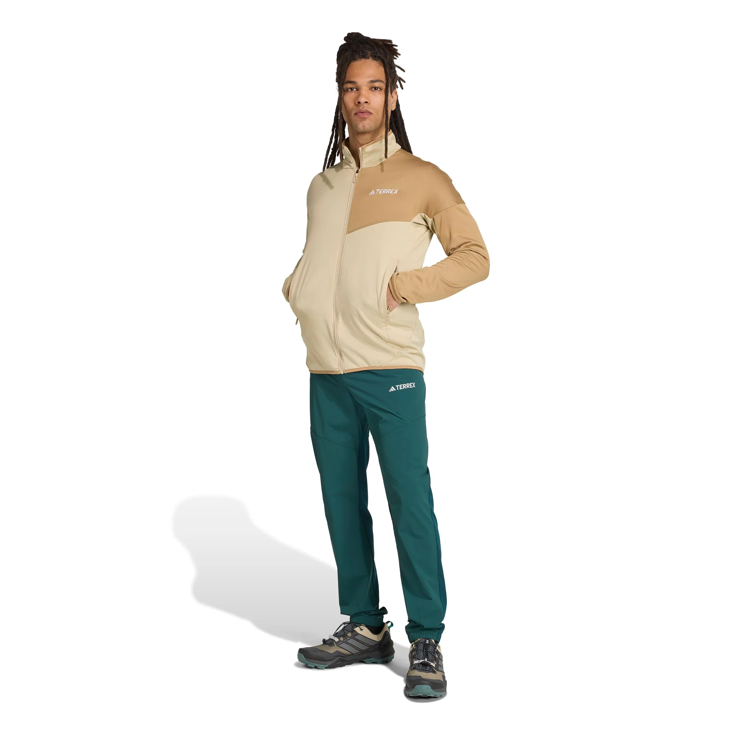 Terrex XPR Light Fleece Laufjacke Herren-Creme - Image 5