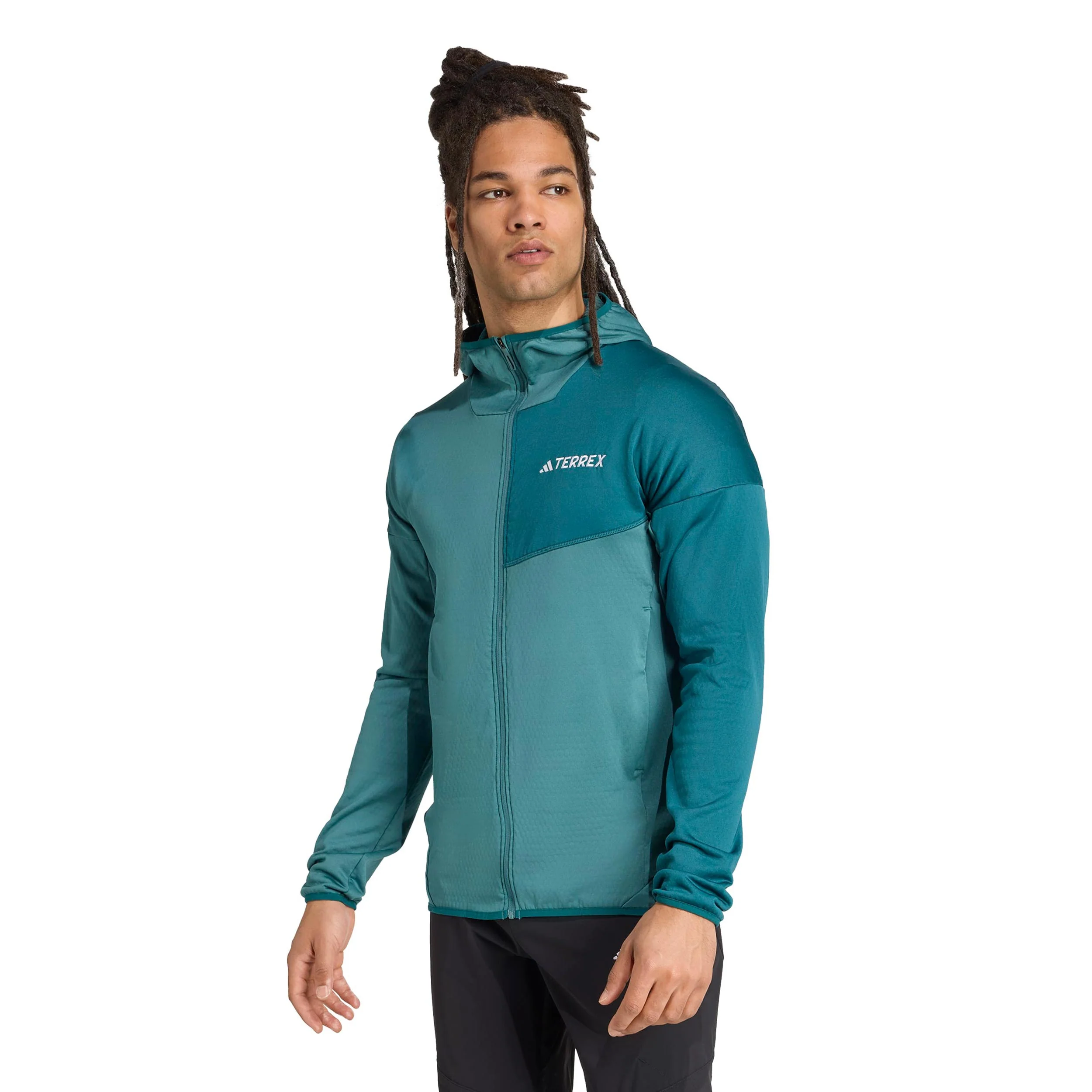 Terrex XPR Light Fleece Laufjacke Herren - türkis, grün - Image 2