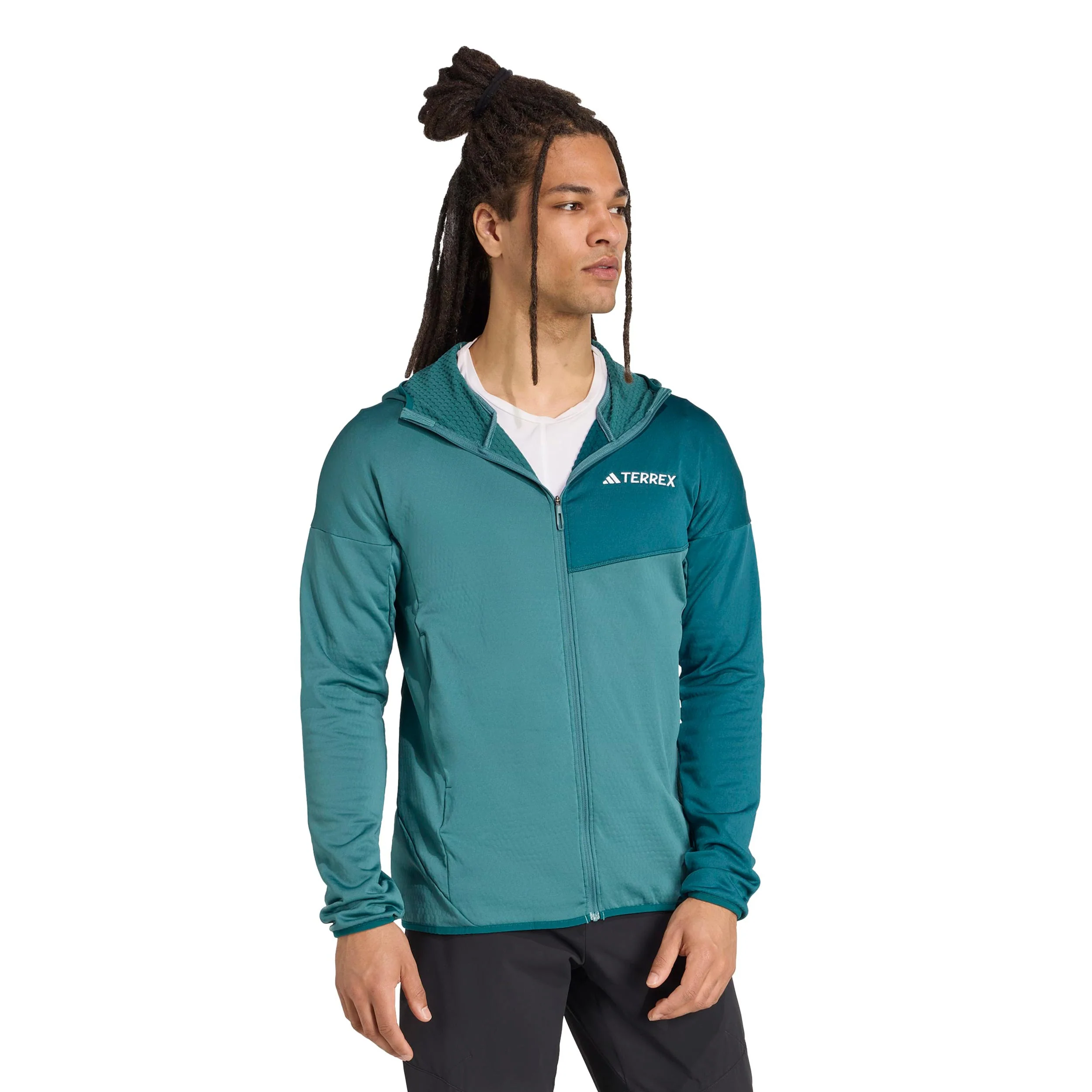 Terrex XPR Light Fleece Laufjacke Herren - türkis, grün - Image 4