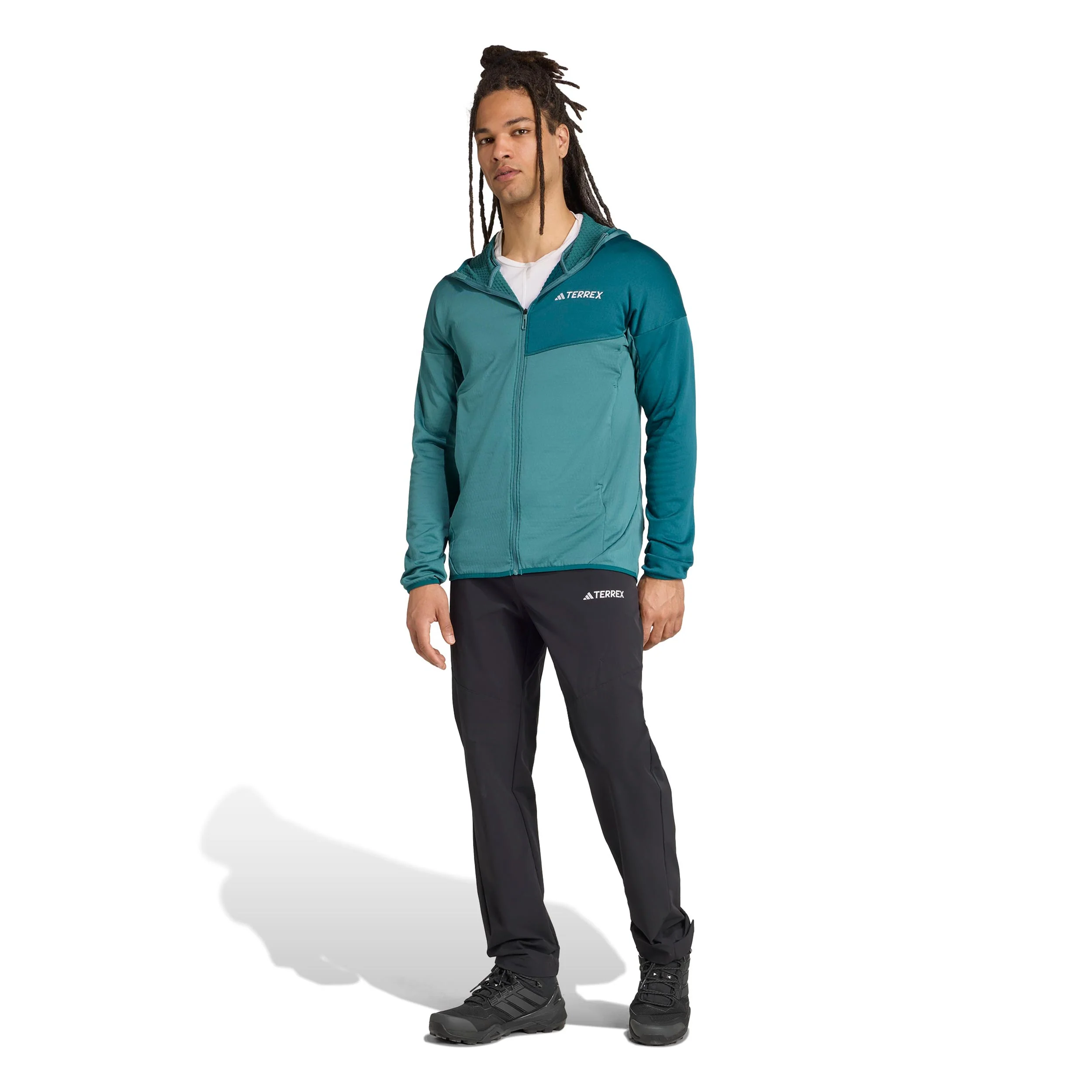 Terrex XPR Light Fleece Laufjacke Herren - türkis, grün - Image 5