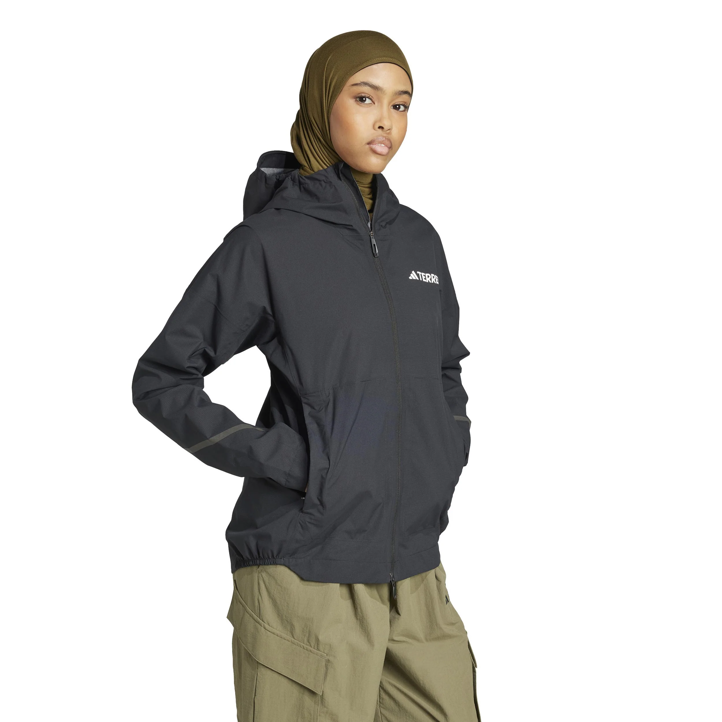 Terrex XPR Light Rain Laufjacke Damen-Schwarz - Image 4