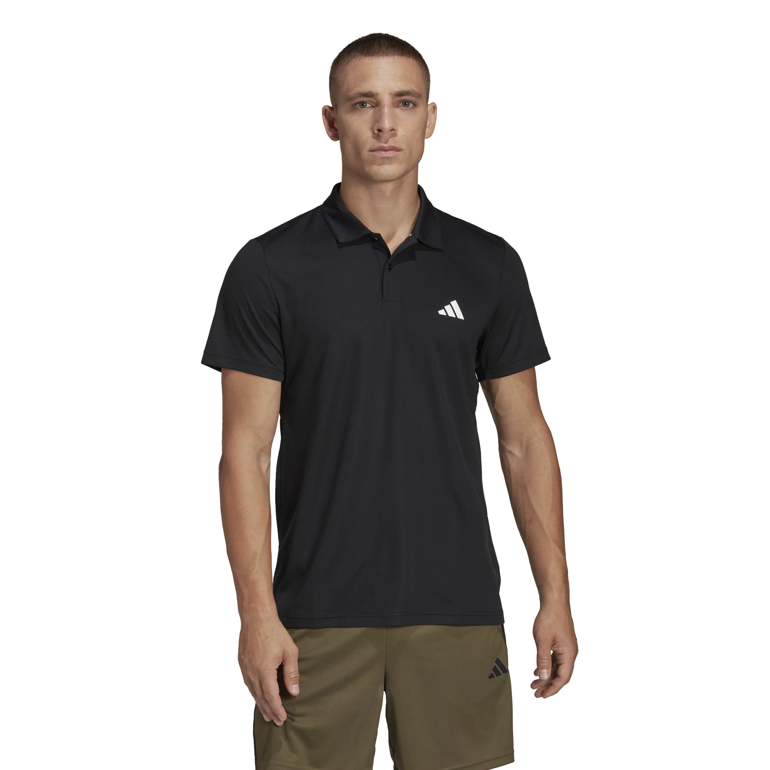 Training ES Base Polo Herren-Schwarz - Image 2