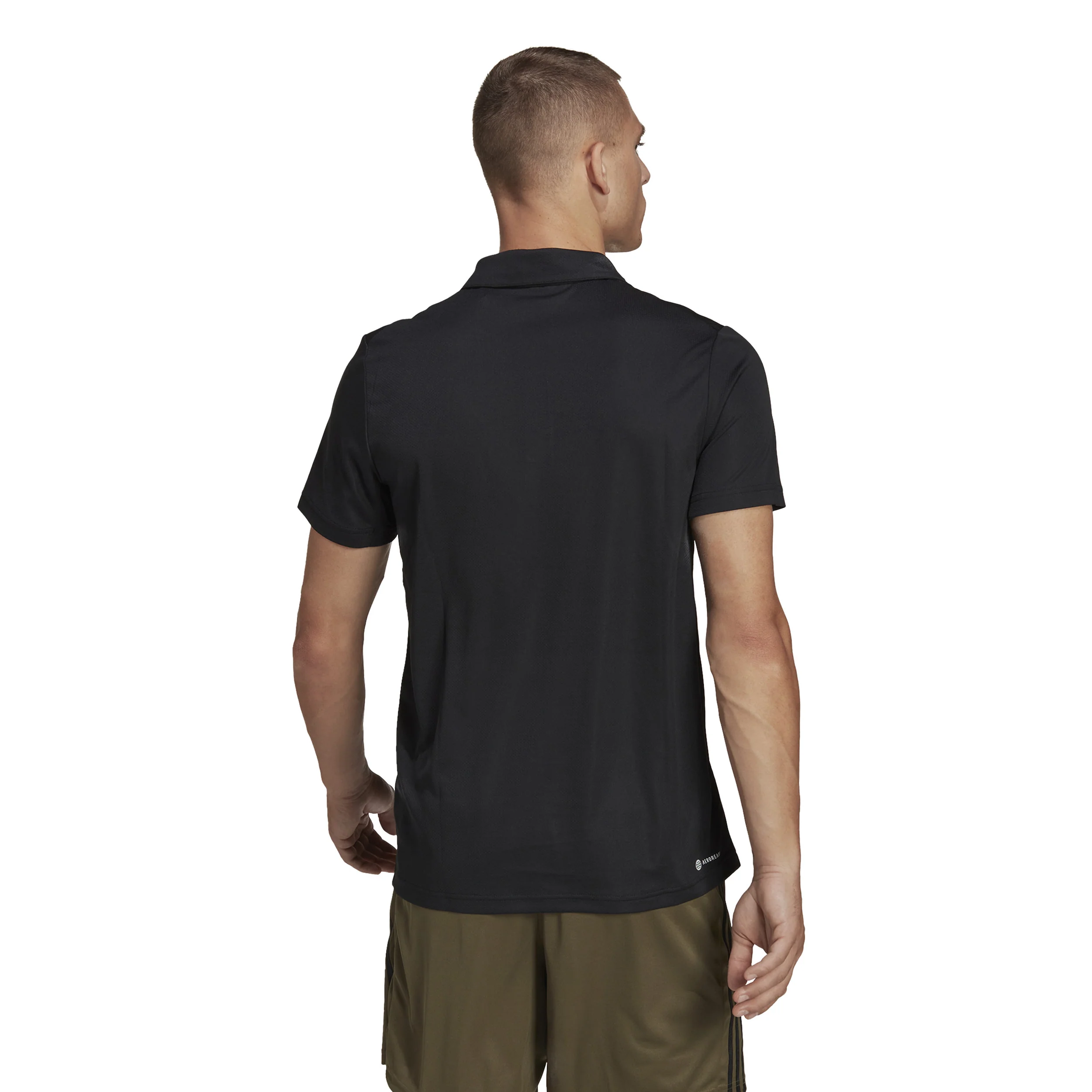Training ES Base Polo Herren-Schwarz - Image 3