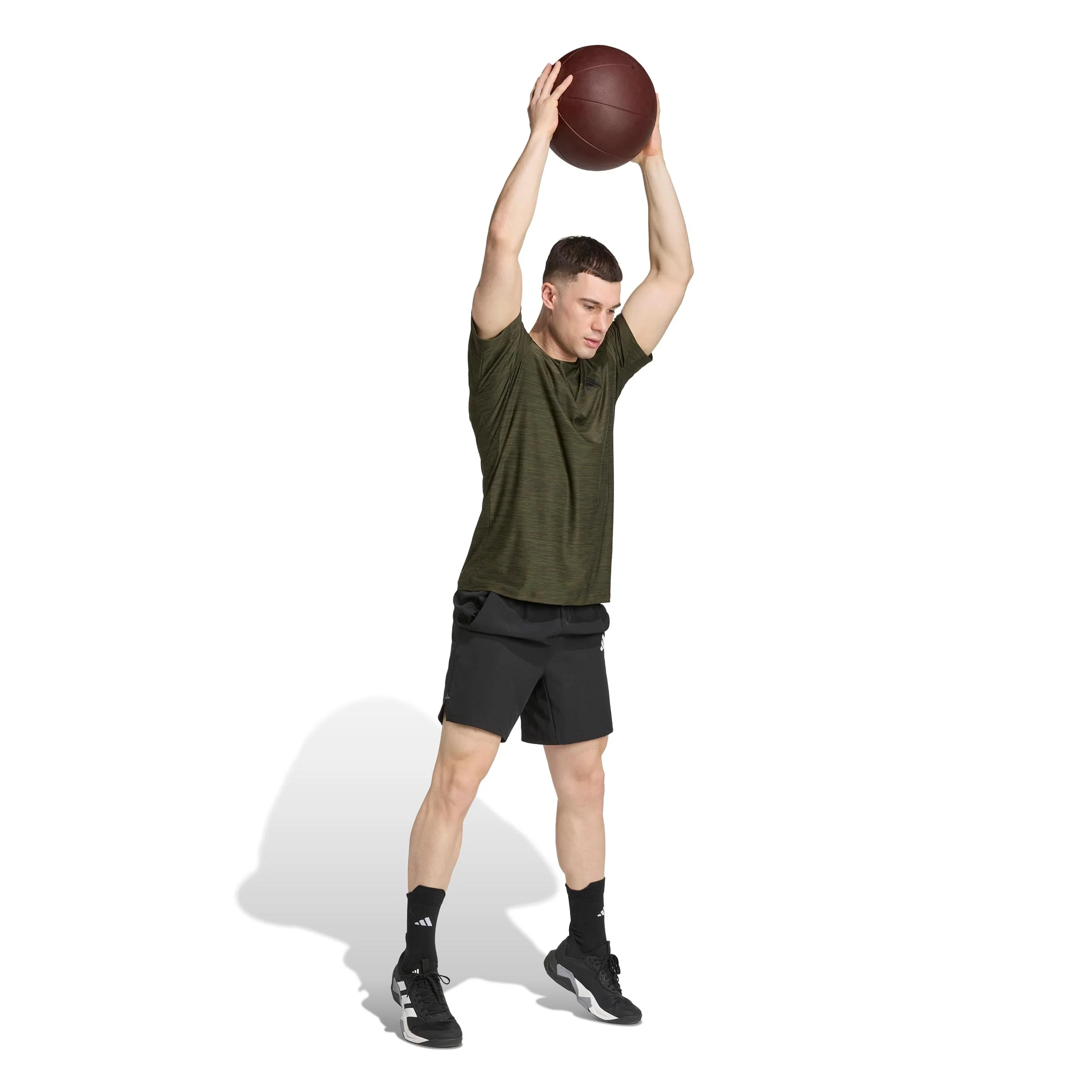 Training Essential Stretch T-Shirt Herren-dunkelgrün - Image 4