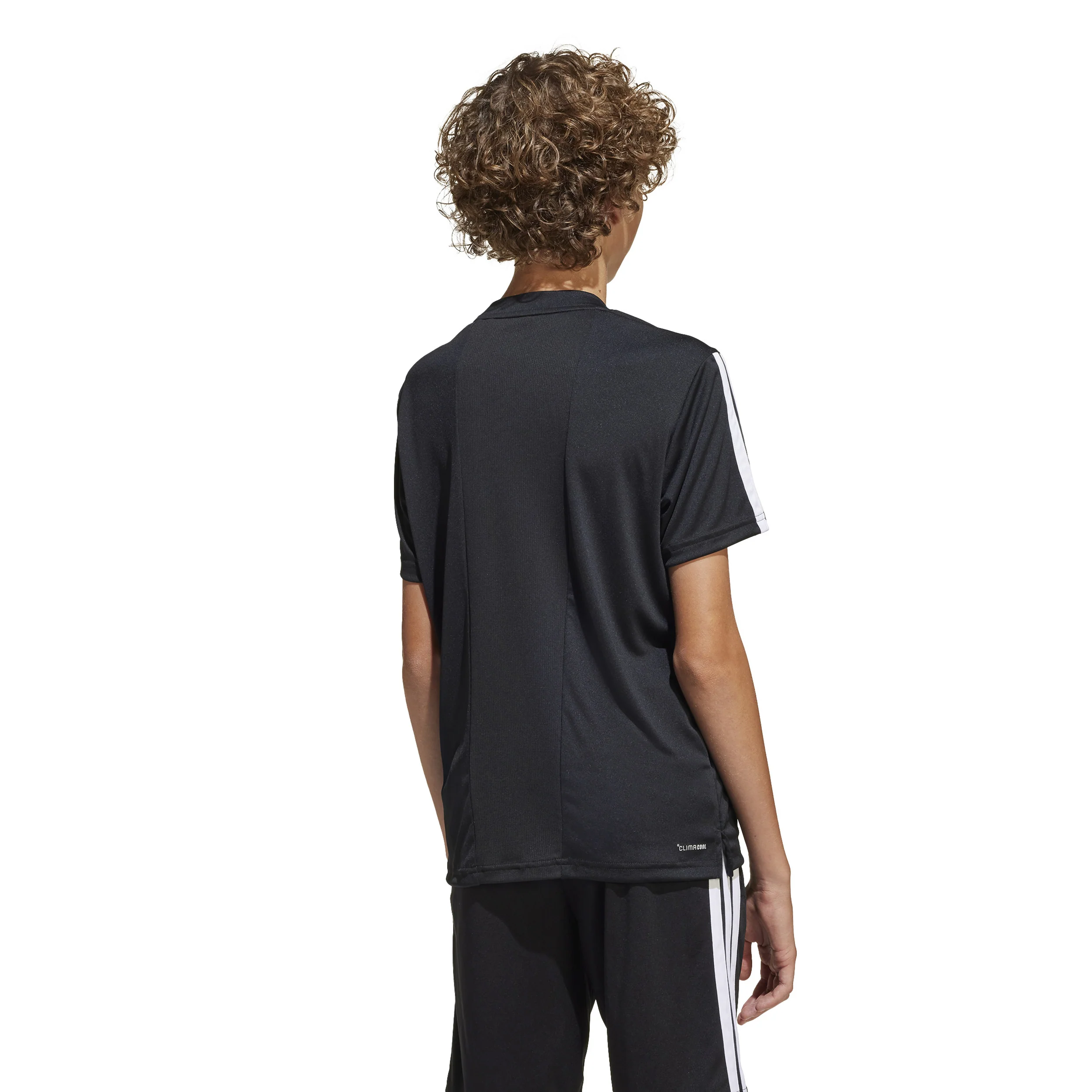 Training Essentials 3 Stripes T-Shirt Kinder-Schwarz,Weiß - Image 3