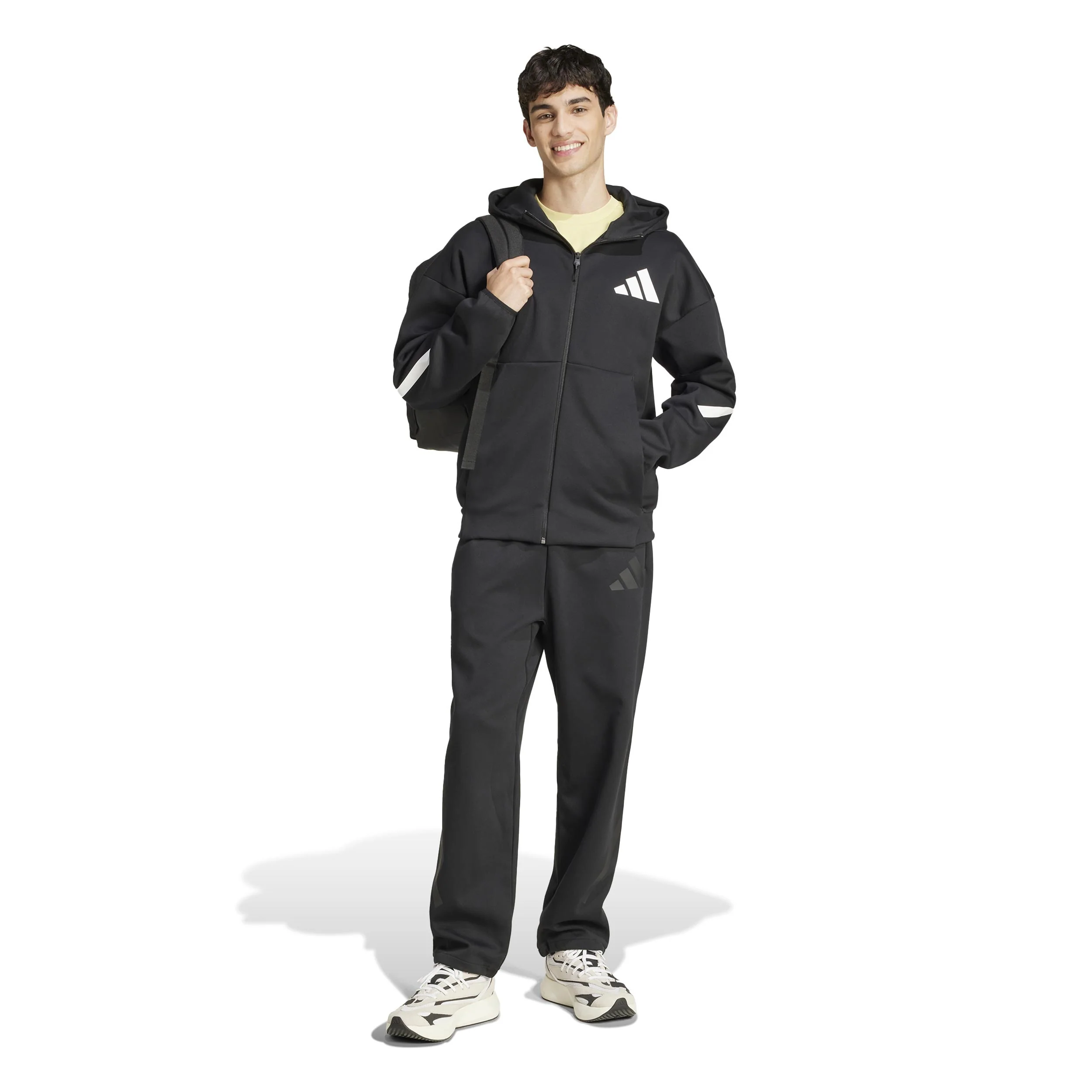 Trainingsjacke Herren-Schwarz,Weiß - Image 5