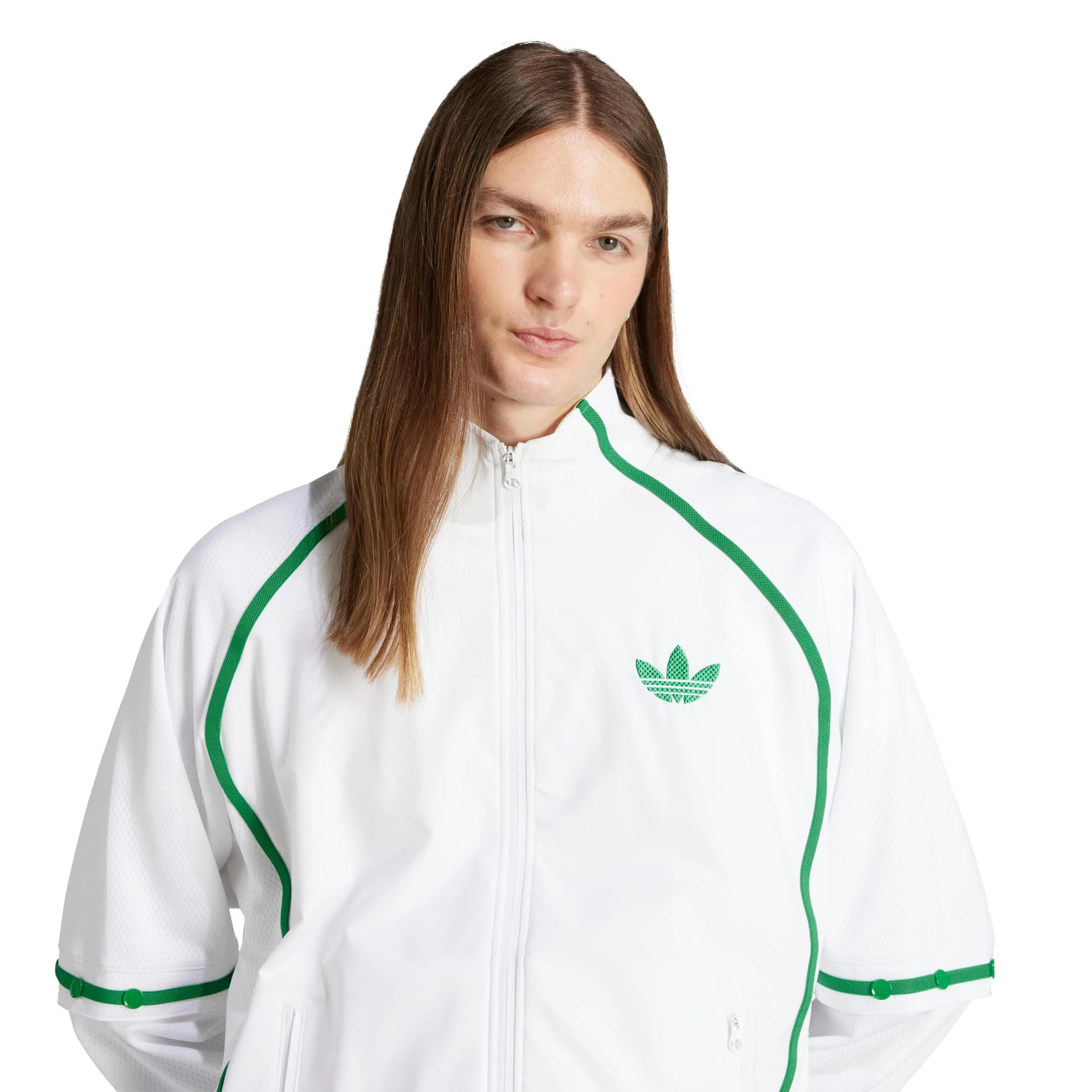 Trainingsjacke Herren-Weiß,Grün - Image 4