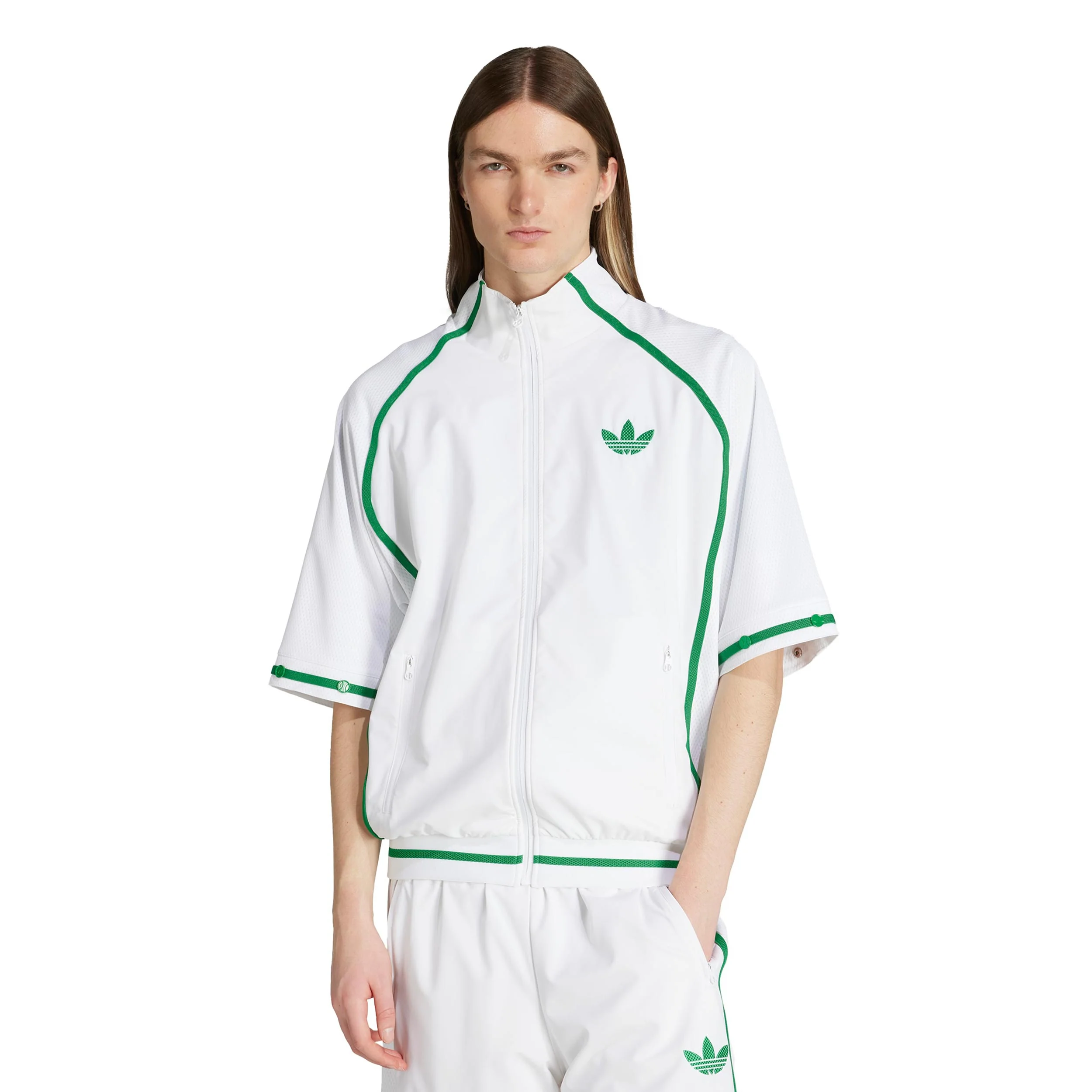 Trainingsjacke Herren-Weiß,Grün - Image 6