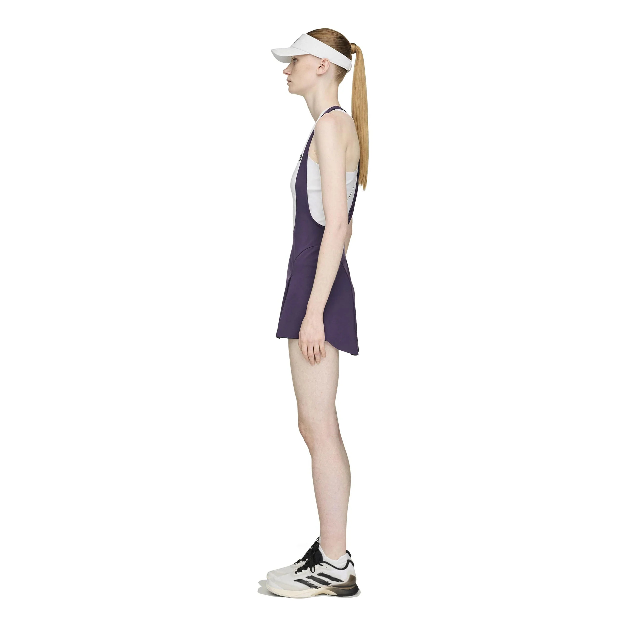 Y-3 Crop Tank-Top Damen-Grau - Image 4