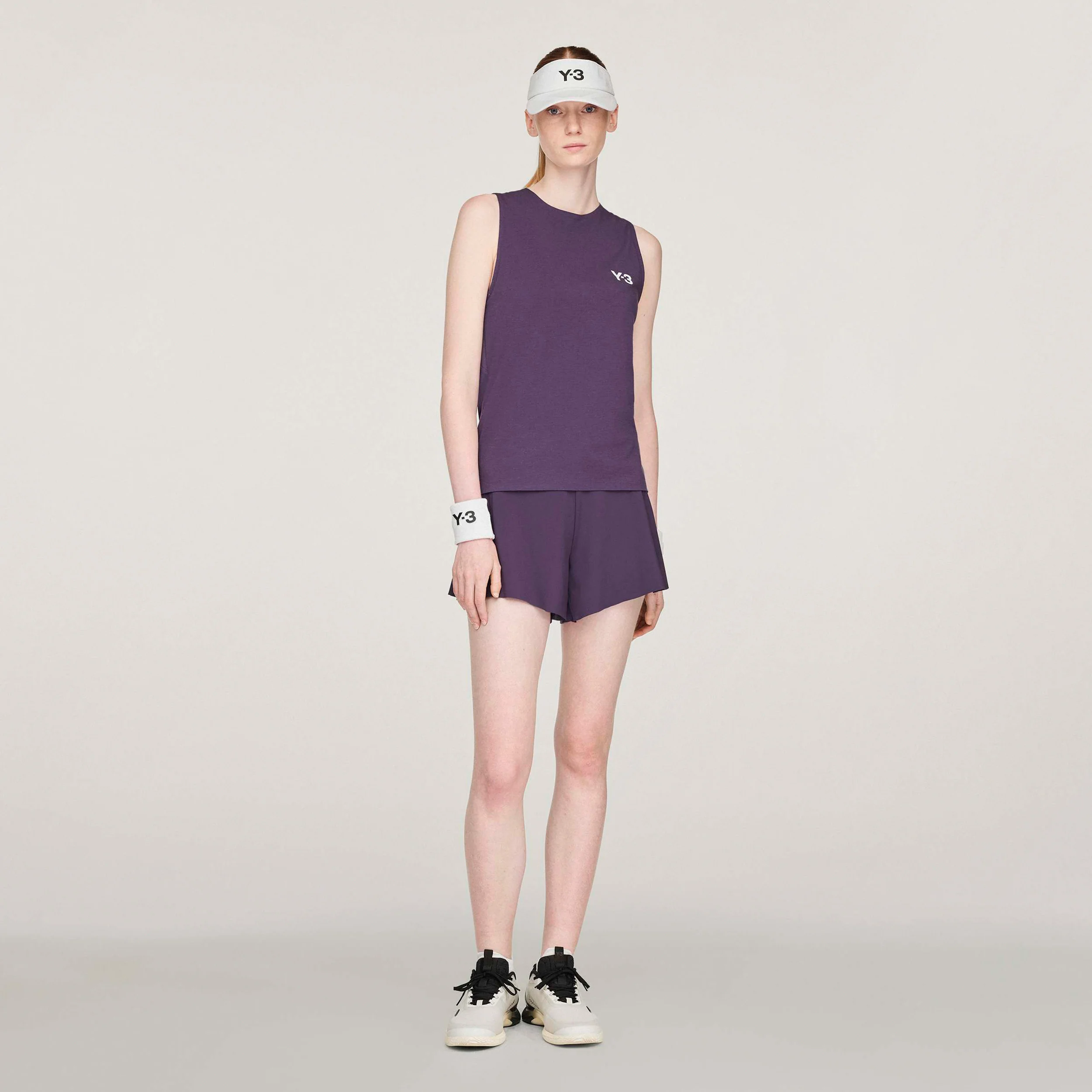 Y-3 Match Tank-Top Damen-Lila - Image 2