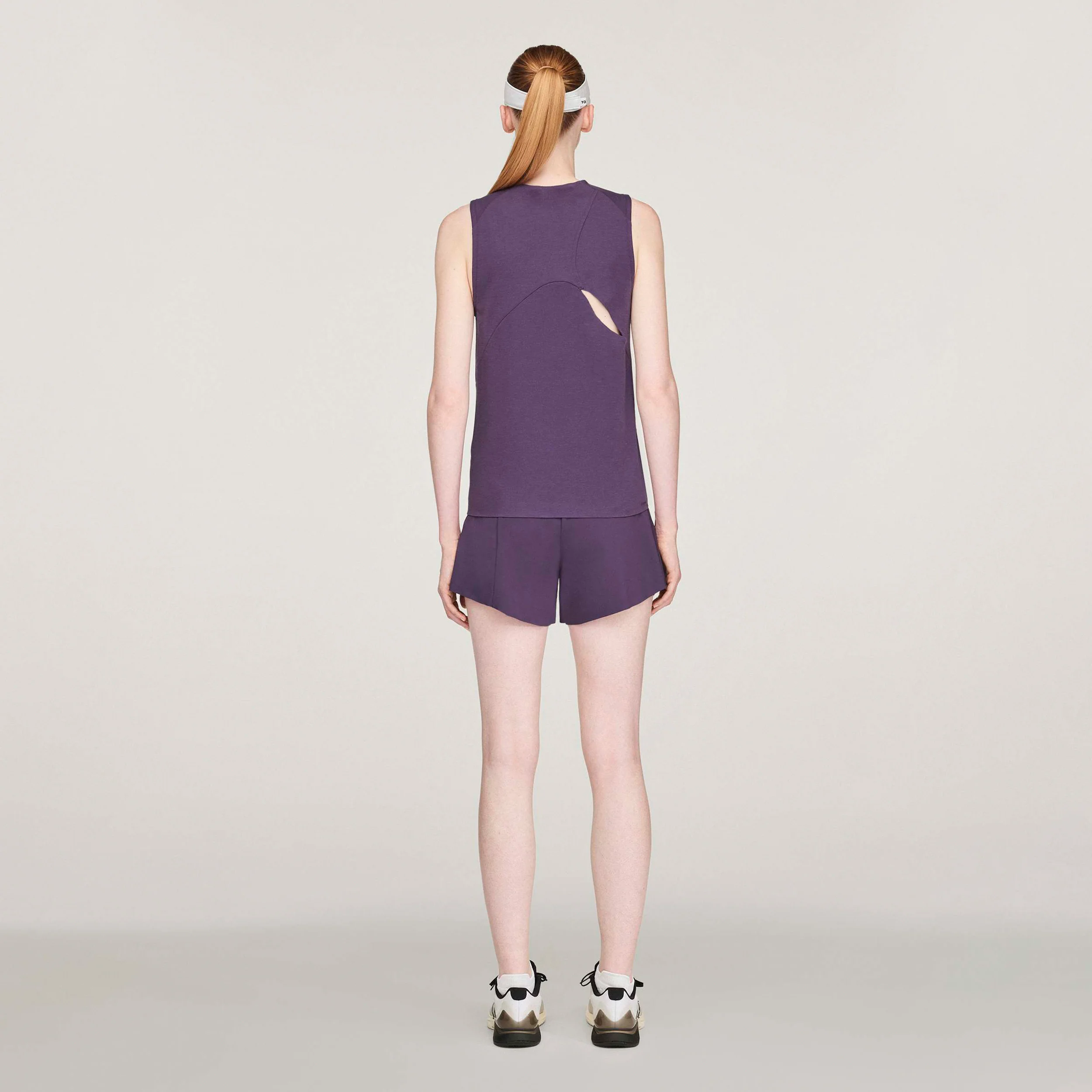 Y-3 Match Tank-Top Damen-Lila - Image 3