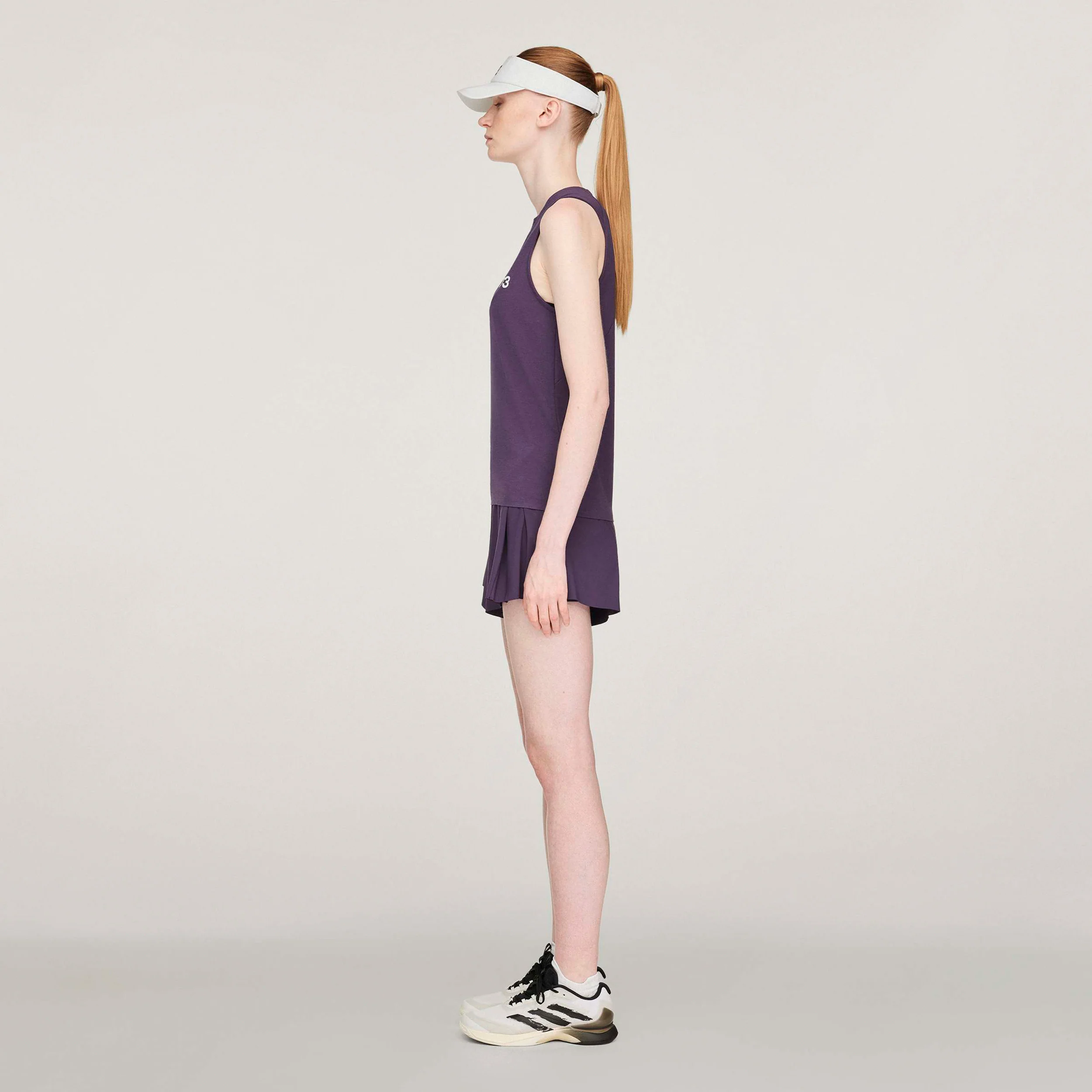 Y-3 Match Tank-Top Damen-Lila - Image 4