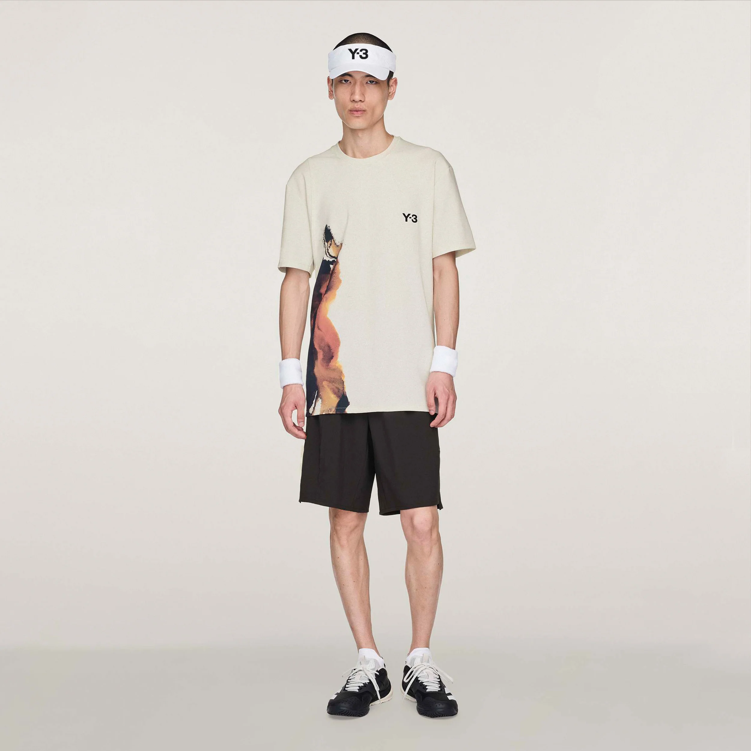 Y-3 T-Shirt Herren-Creme,Mehrfarbig - Image 2