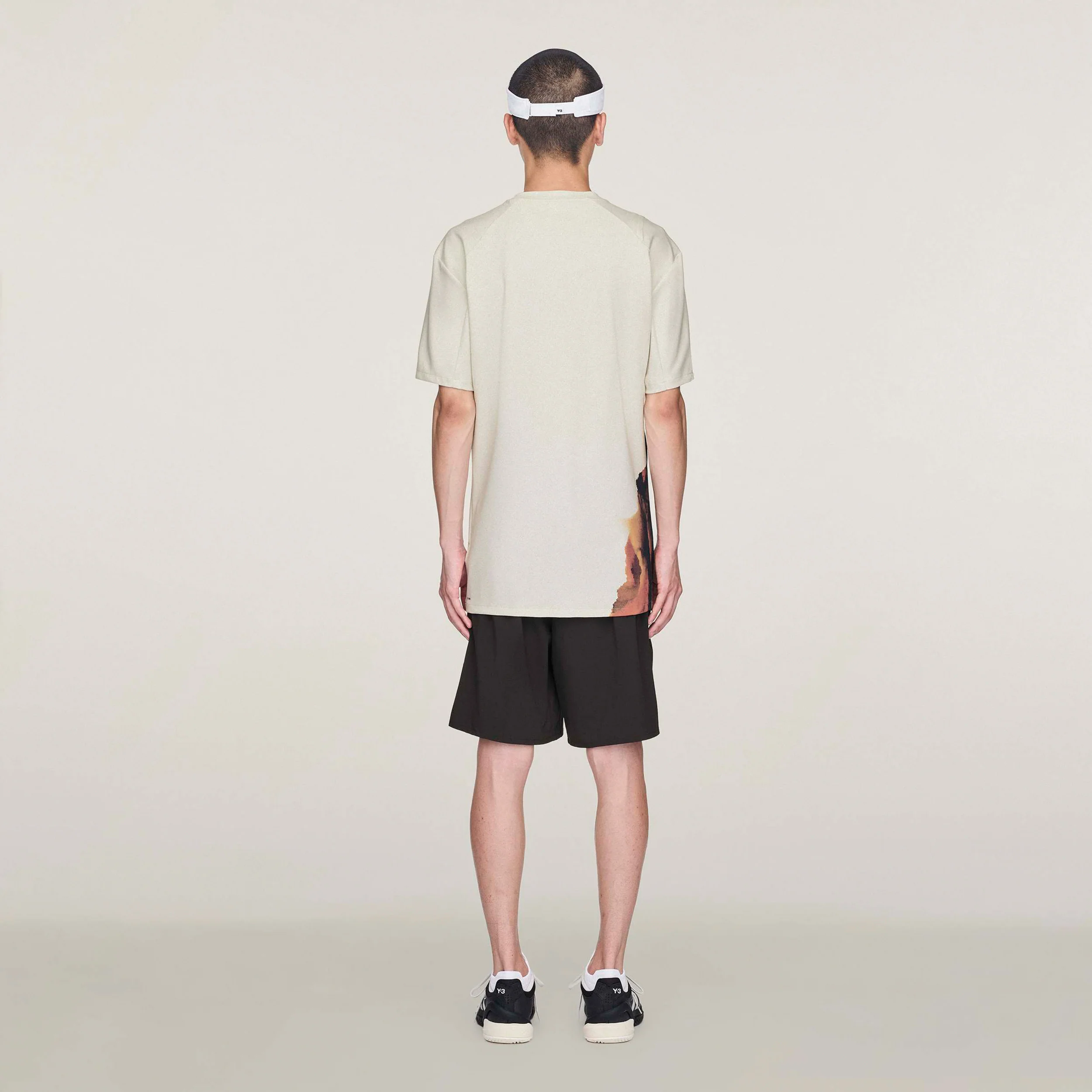 Y-3 T-Shirt Herren-Creme,Mehrfarbig - Image 3