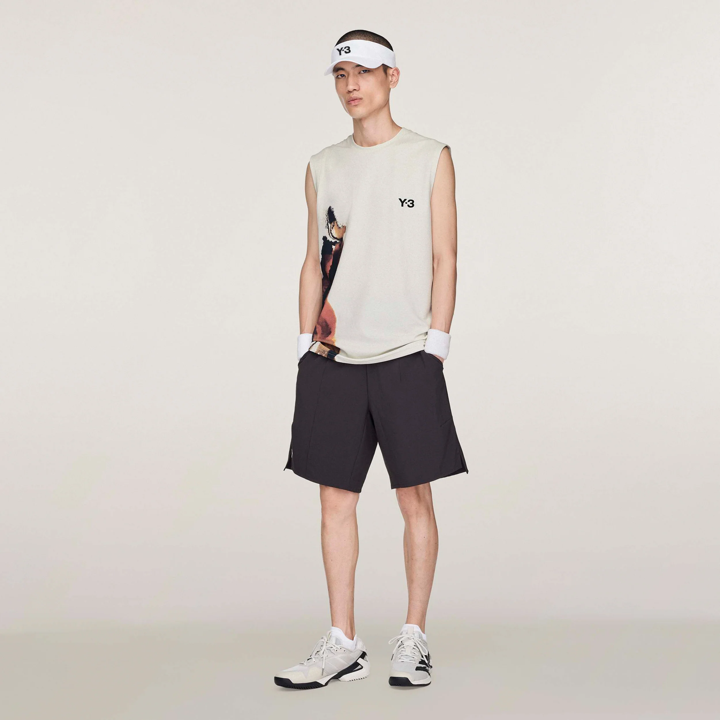 Y-3 Tank-Top Herren-Creme,Mehrfarbig - Image 2