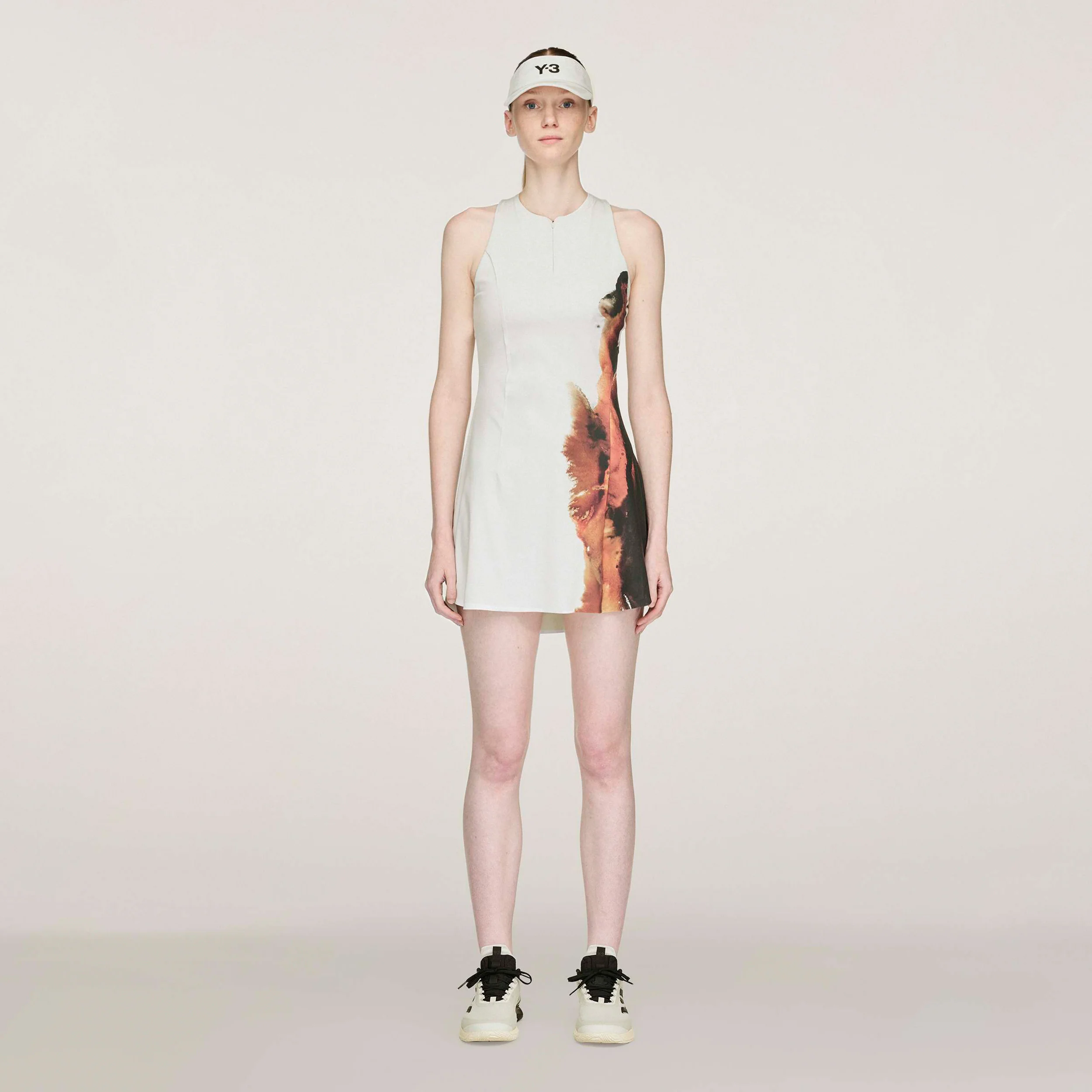 Y-3 Wow Kleid Damen-Creme,Mehrfarbig