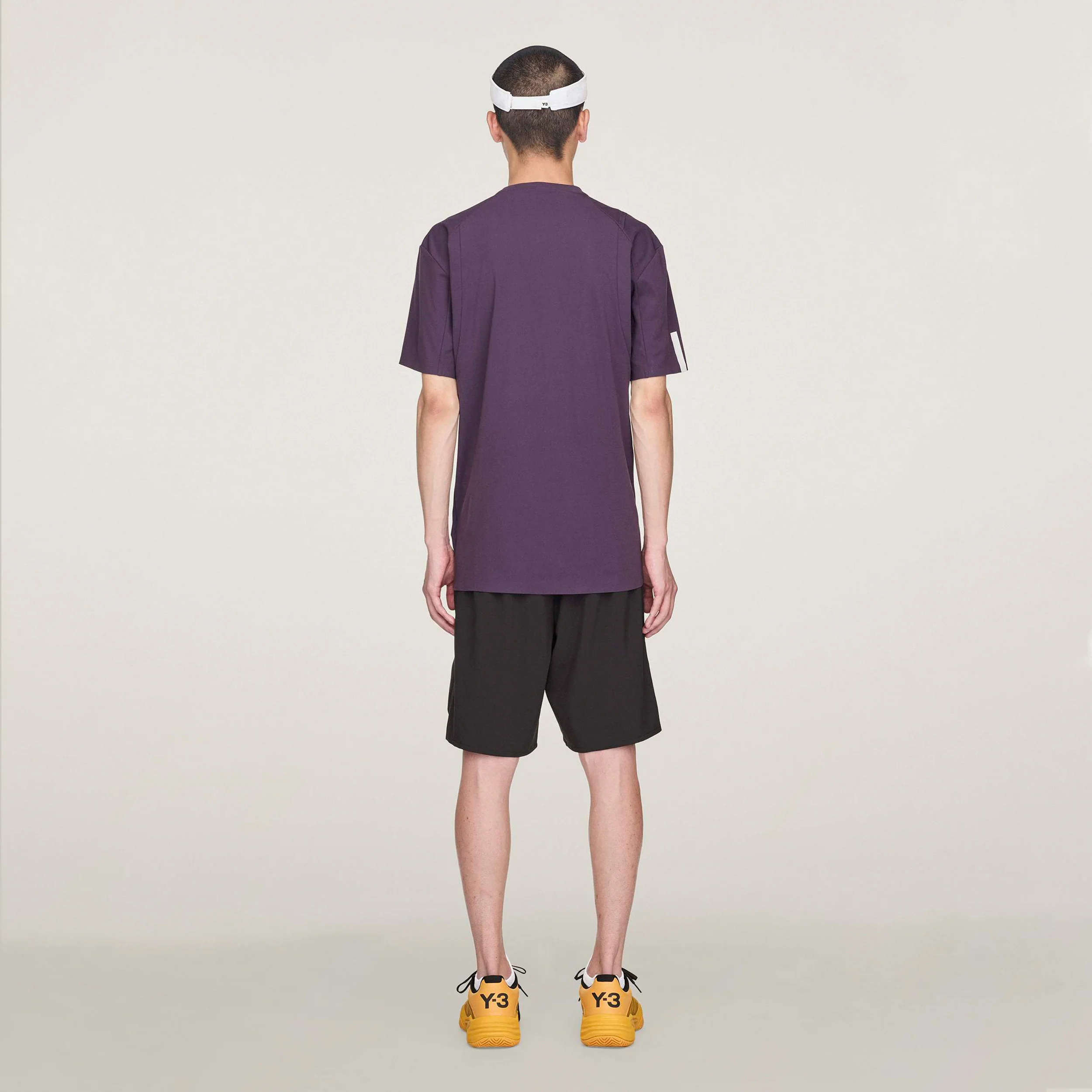 Y-3 Zip Polo Herren-Lila - Image 3