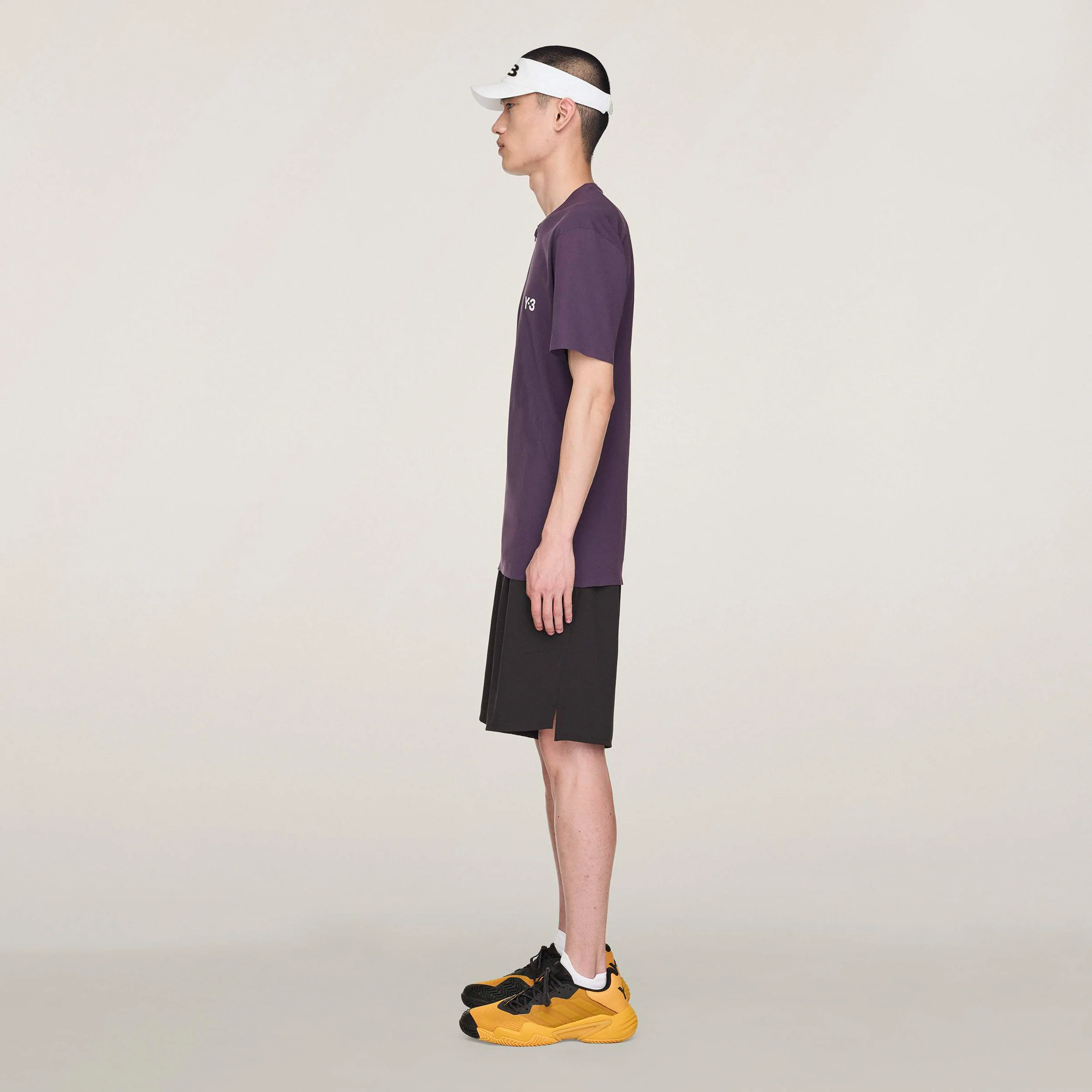 Y-3 Zip Polo Herren-Lila - Image 4