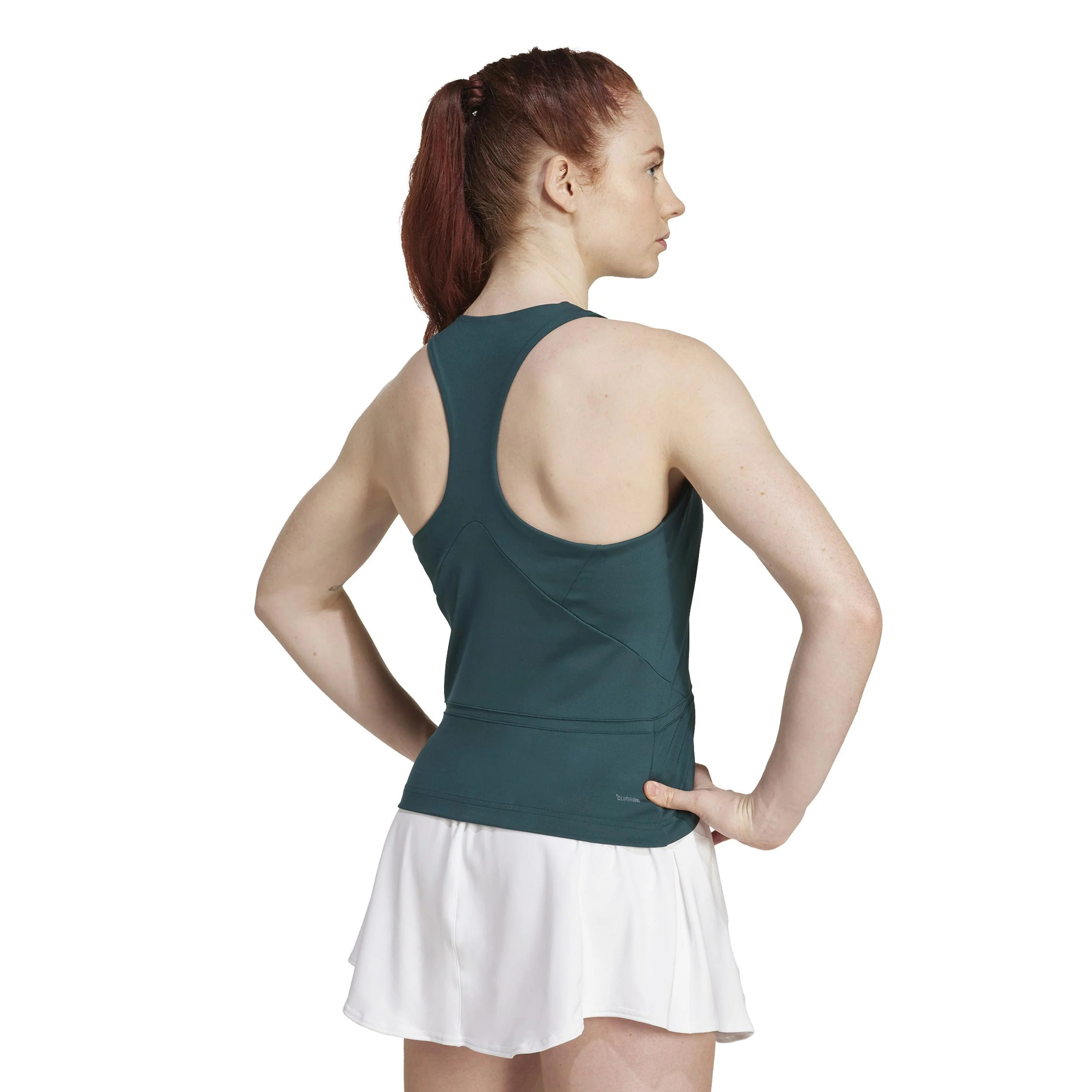 Y- Midi Tank-Top Damen-Dunkelgrün - Image 3