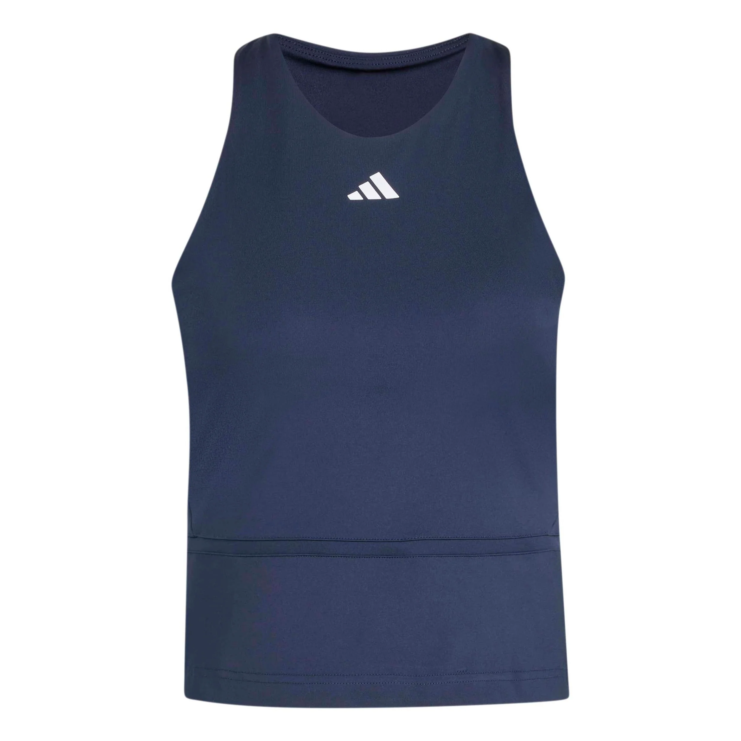 Y-Tank Midi Tank-Top Damen - dunkelblau, weiß