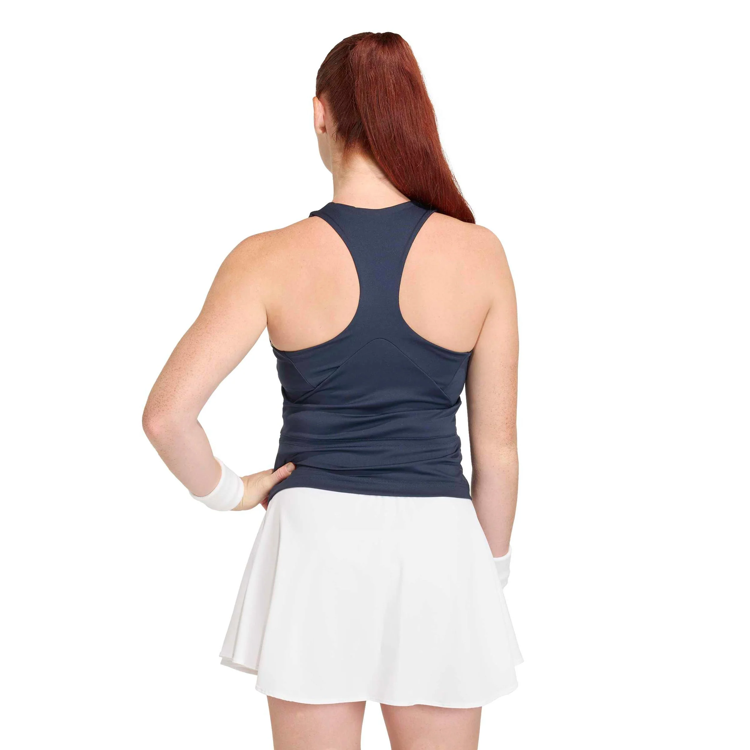 Y-Tank Midi Tank-Top Damen - dunkelblau, weiß - Image 3