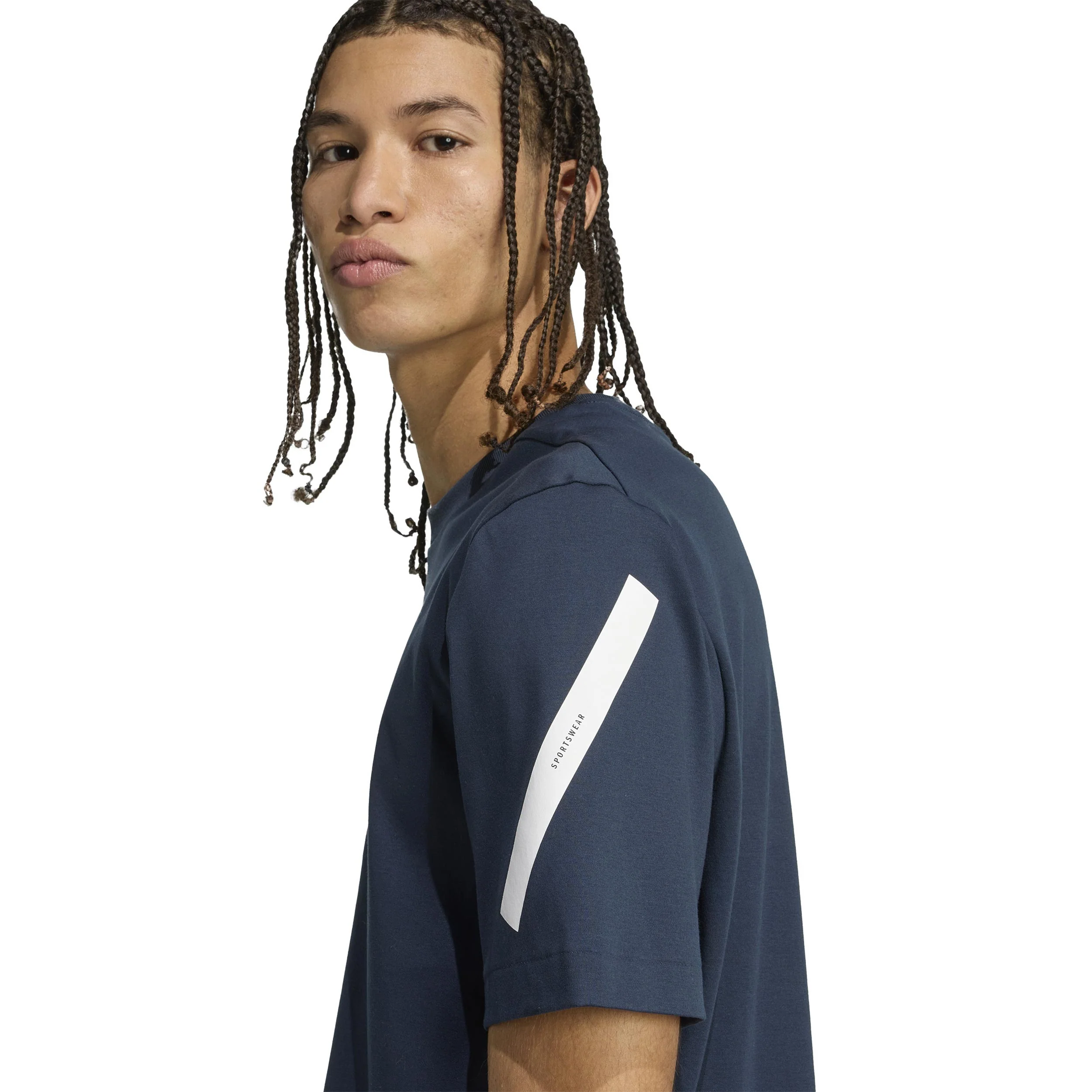 Z.N.E. T-Shirt Herren-Dunkelblau,Weiß - Image 6