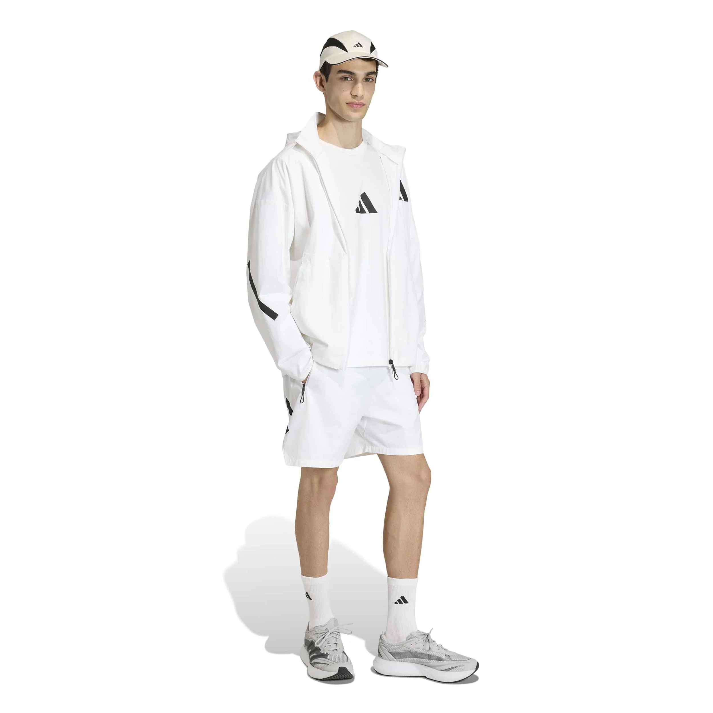 Z.N.E. Woven Trainingsjacke Herren-weiß - Image 4