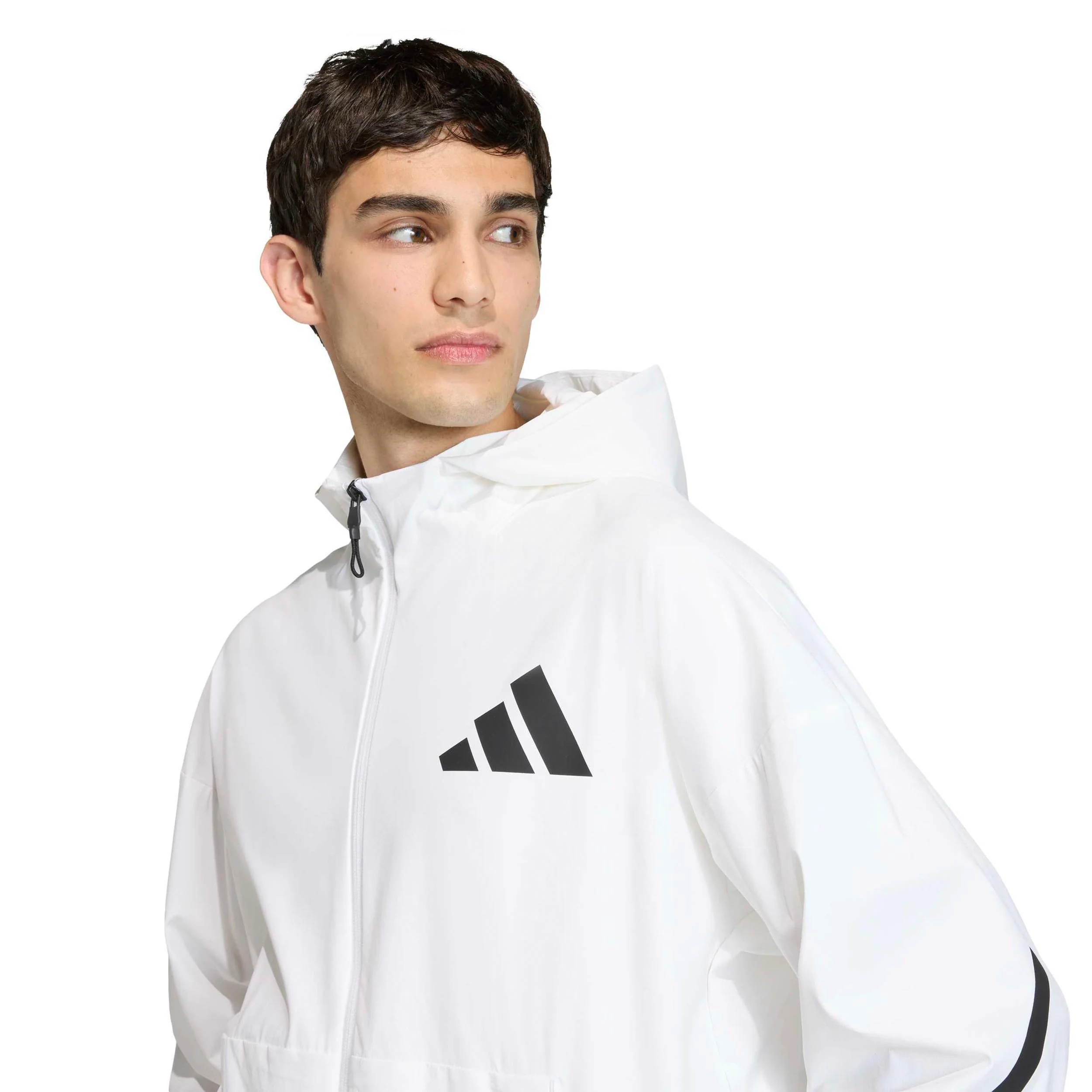 Z.N.E. Woven Trainingsjacke Herren-weiß - Image 5