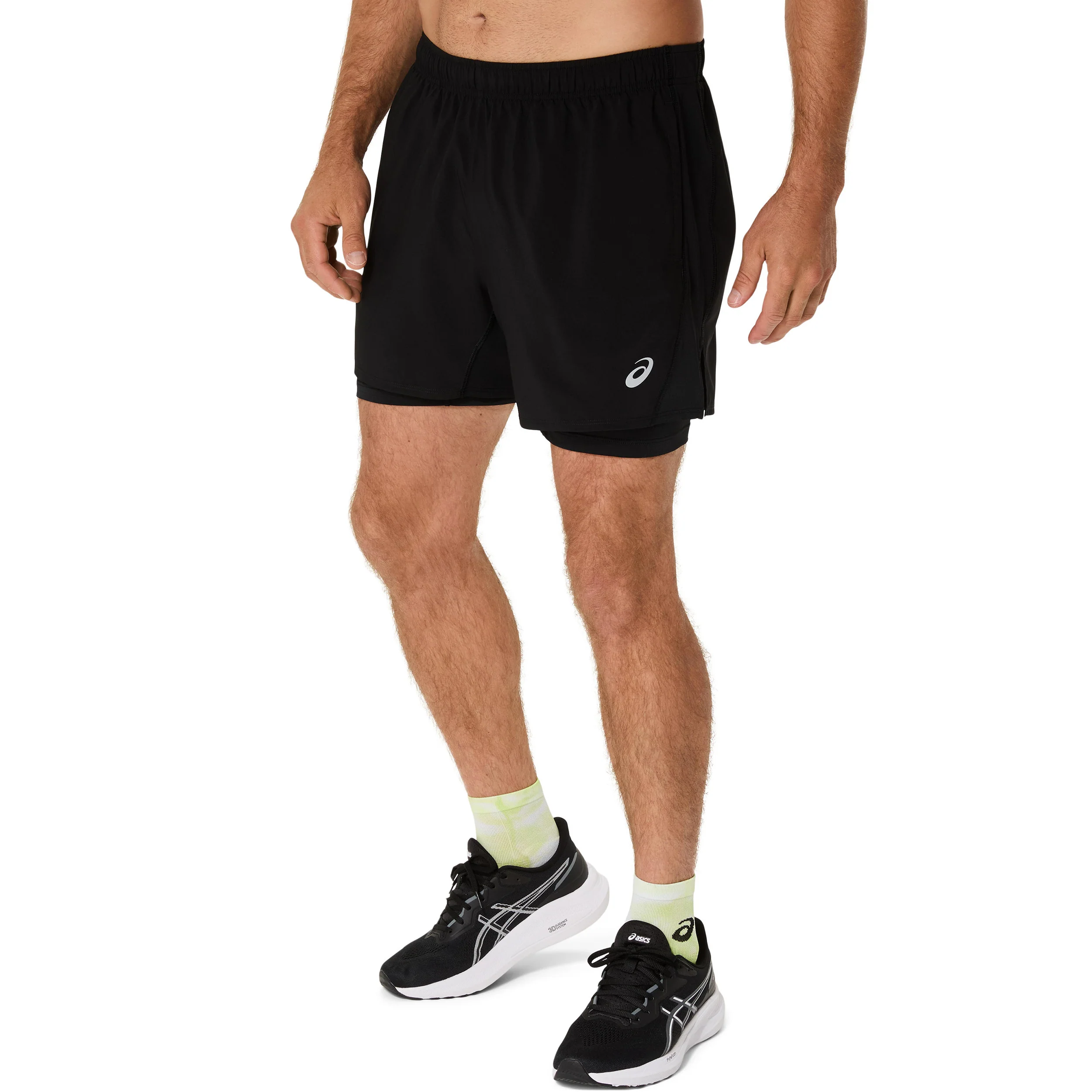 Core 2in1 5in Laufshorts Herren-schwarz, schwarz - Image 2