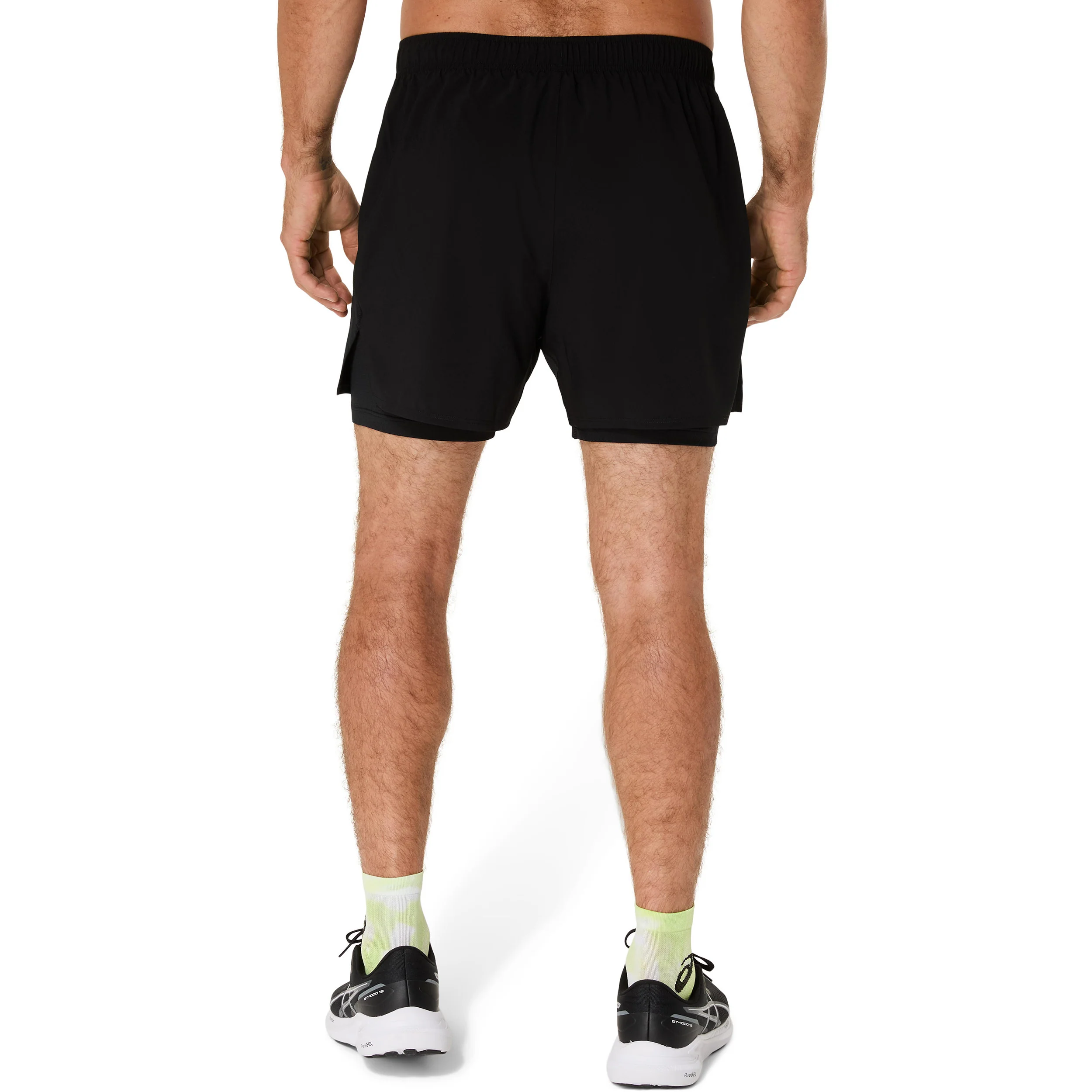 Core 2in1 5in Laufshorts Herren-schwarz, schwarz - Image 3