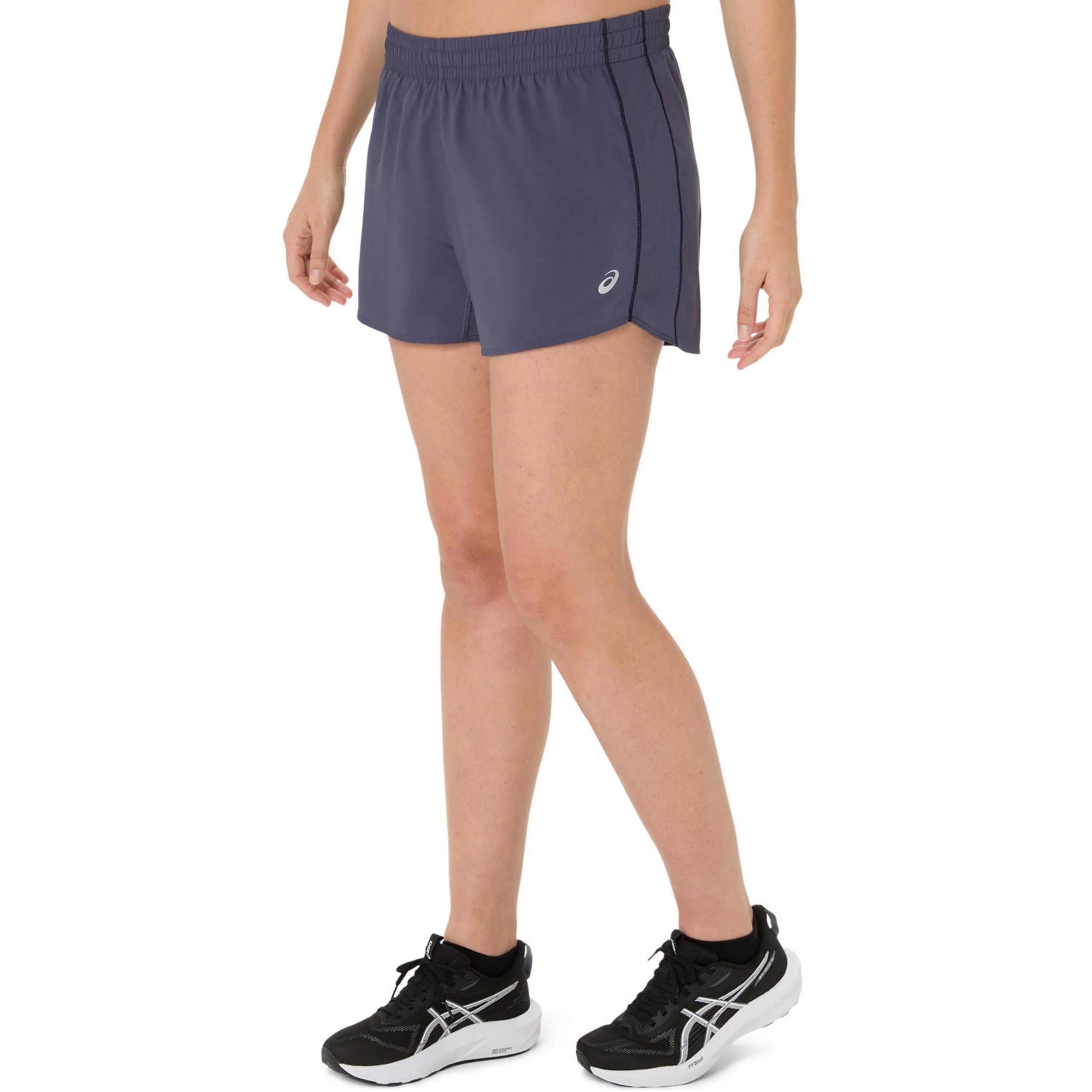 Core 4in Laufshorts Damen-Blaugrau - Image 3