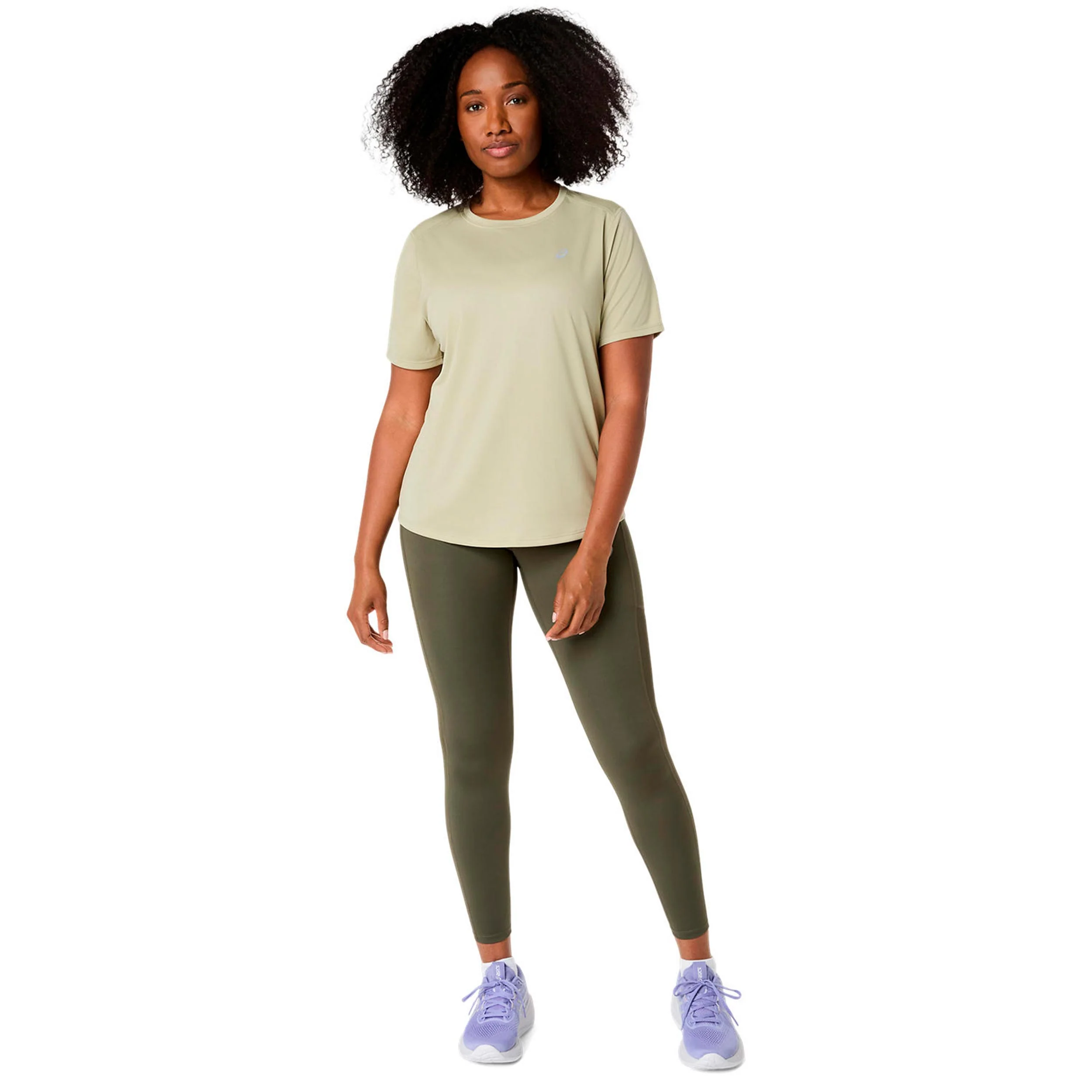 Core Laufshirt Damen-khaki - Image 5
