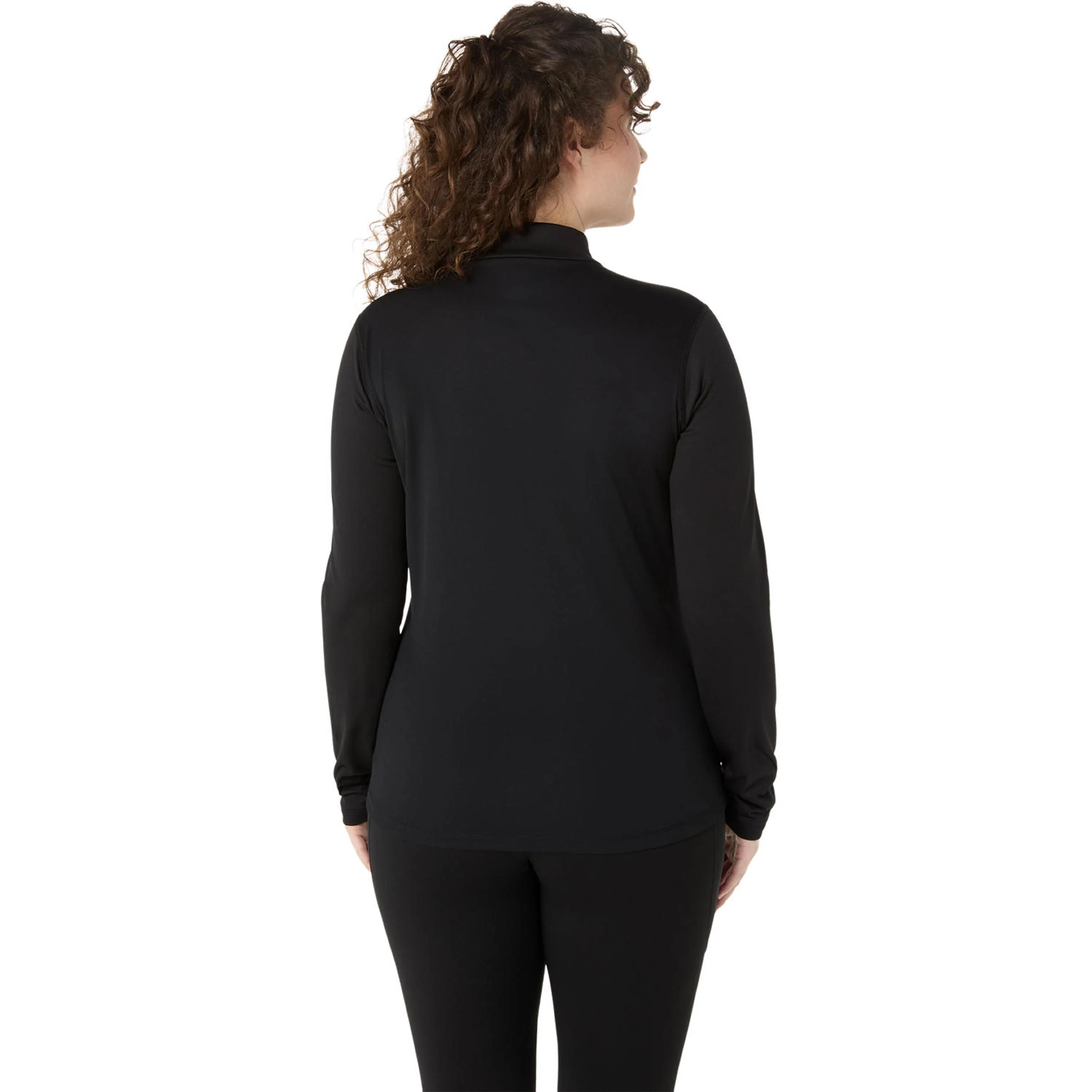 Core Winter 1/2 Zip Laufshirt Damen-Schwarz - Image 2
