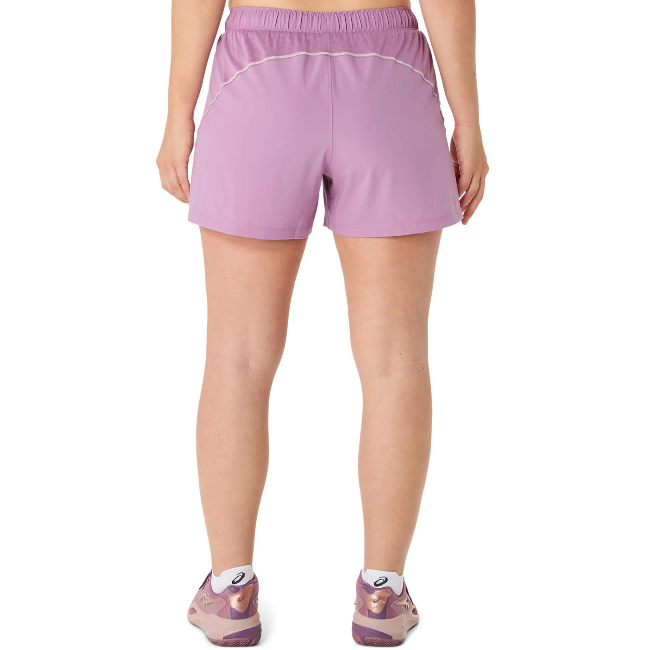 Court 2in1 Ballshorts Damen-Lila,Weiß - Image 6