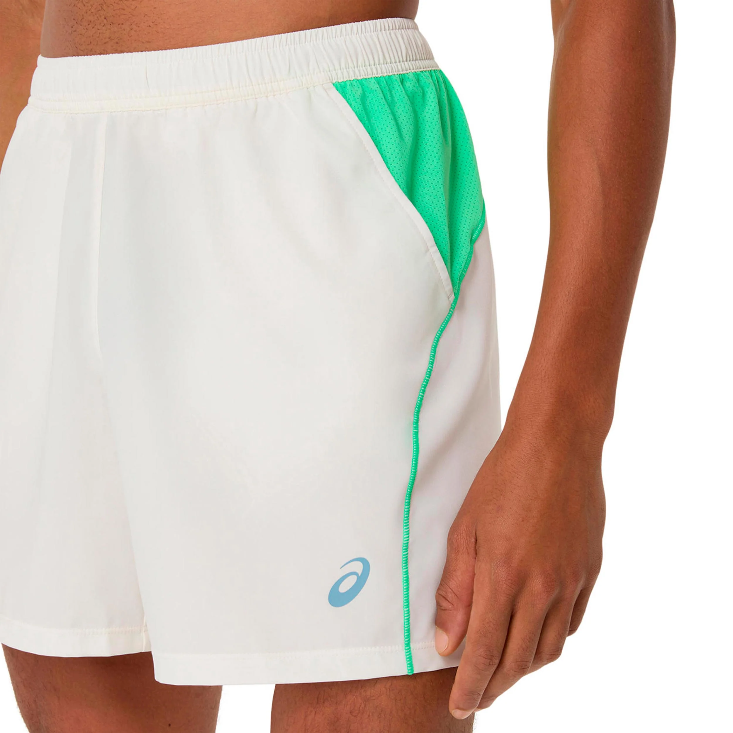 Court 7in Shorts Herren - creme, grün - Image 2