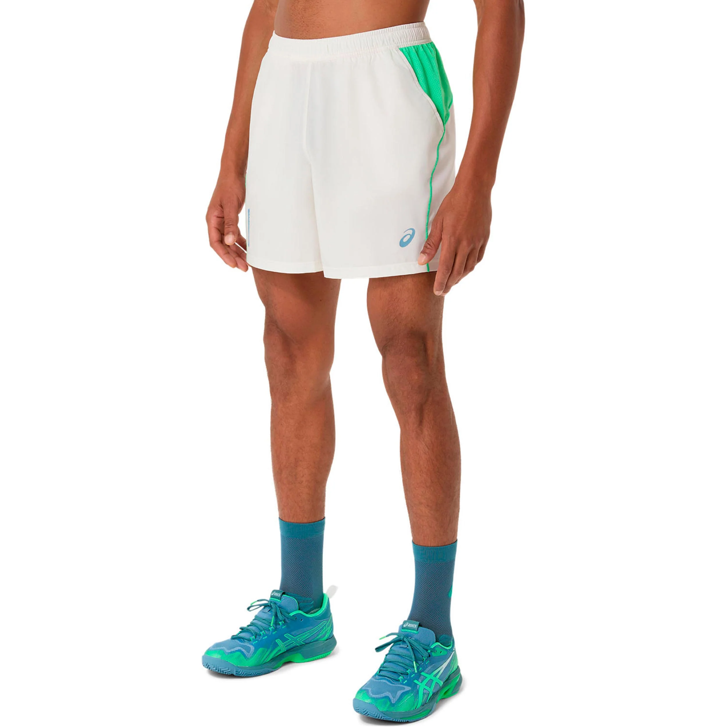 Court 7in Shorts Herren - creme, grün - Image 6
