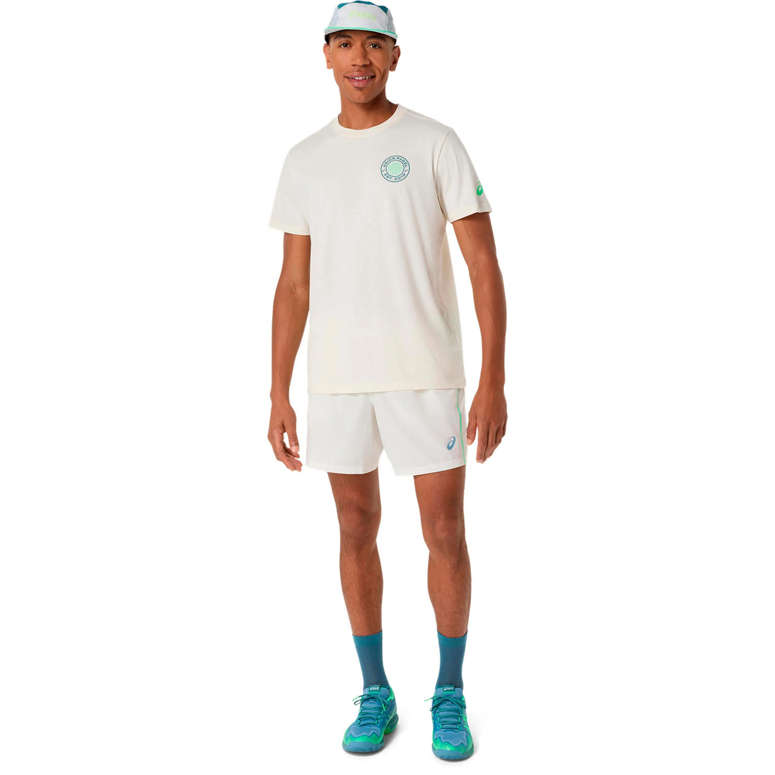 Court 7in Shorts Herren - creme, grün - Image 8