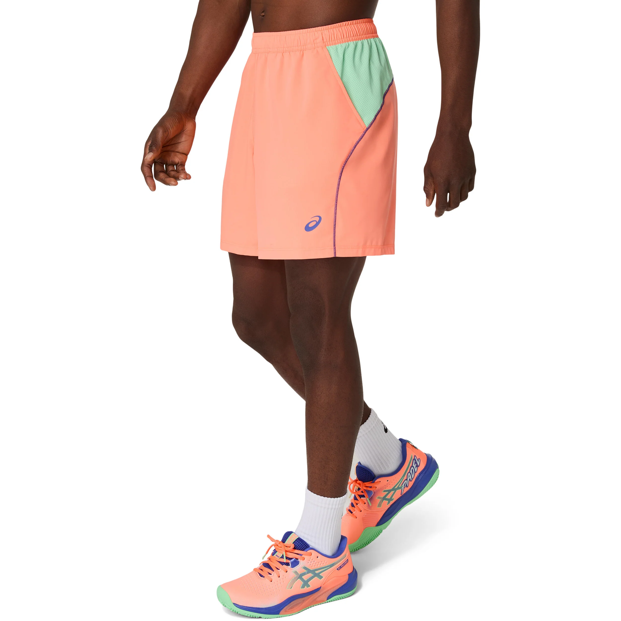 Court 7in Shorts Herren-Koralle - Image 3