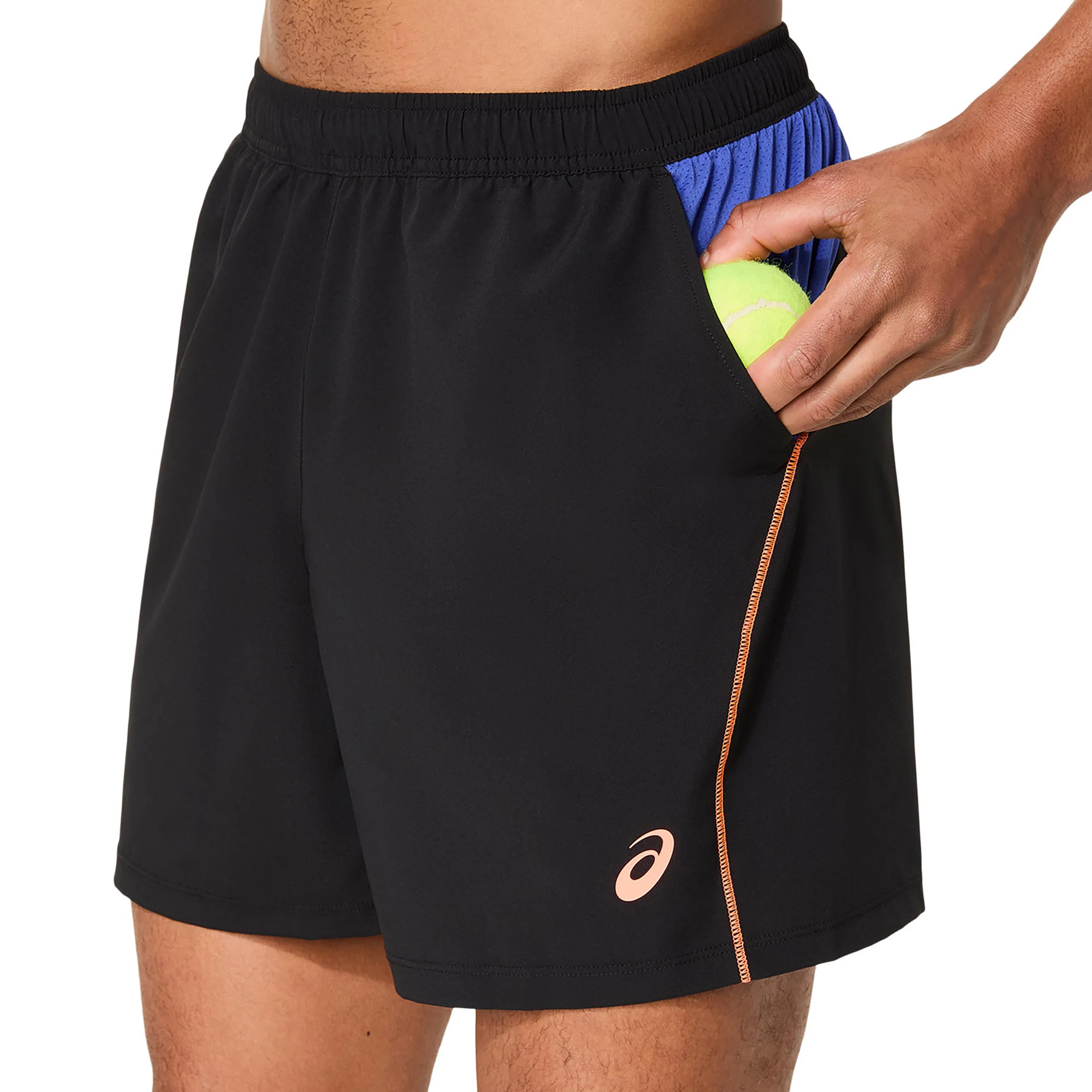 Court 7in Shorts Herren-Schwarz - Image 4