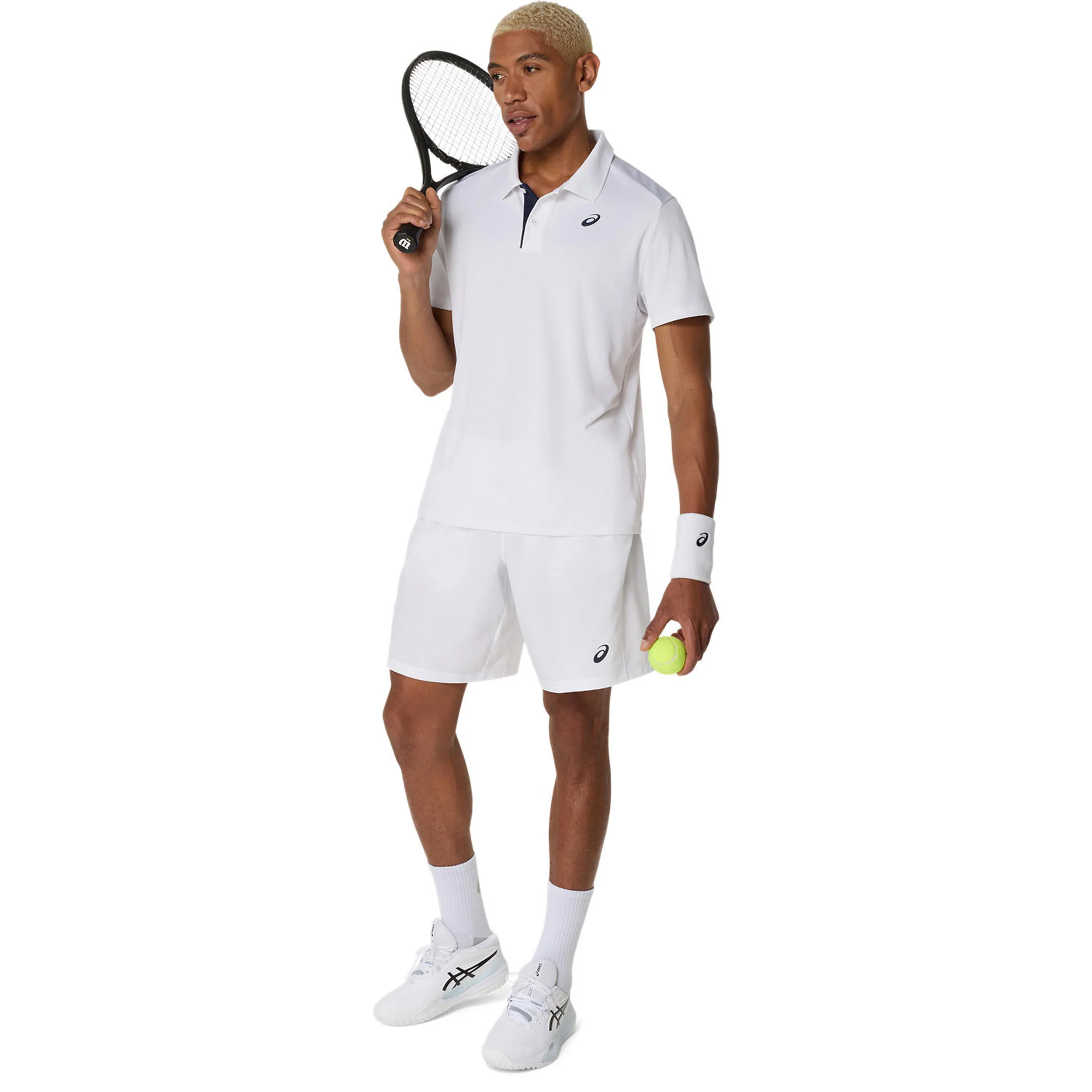 Court 9in Shorts Herren-Weiß - Image 11