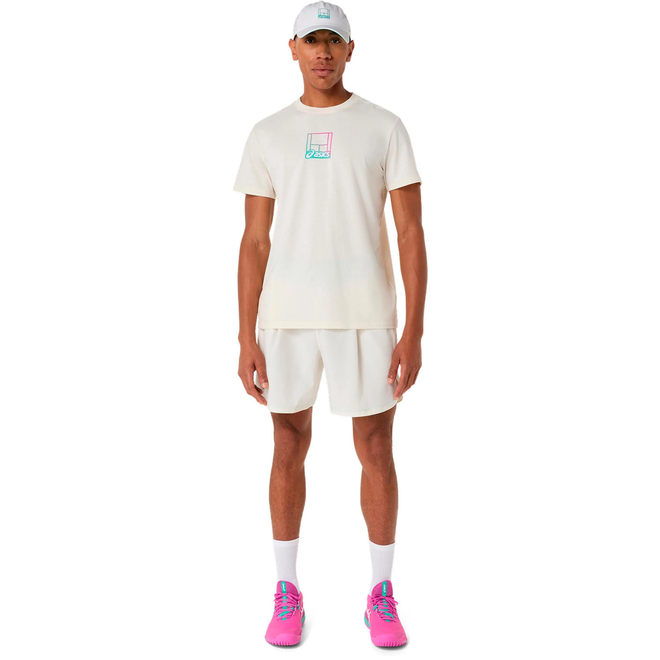 Court Core Graphic T-Shirt Herren-creme, mehrfarbig - Image 2
