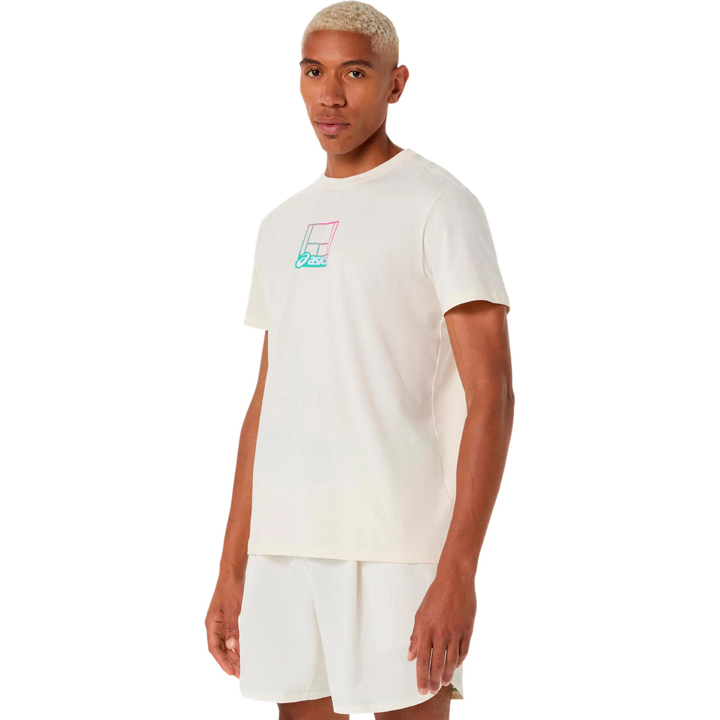 Court Core Graphic T-Shirt Herren-creme, mehrfarbig - Image 4