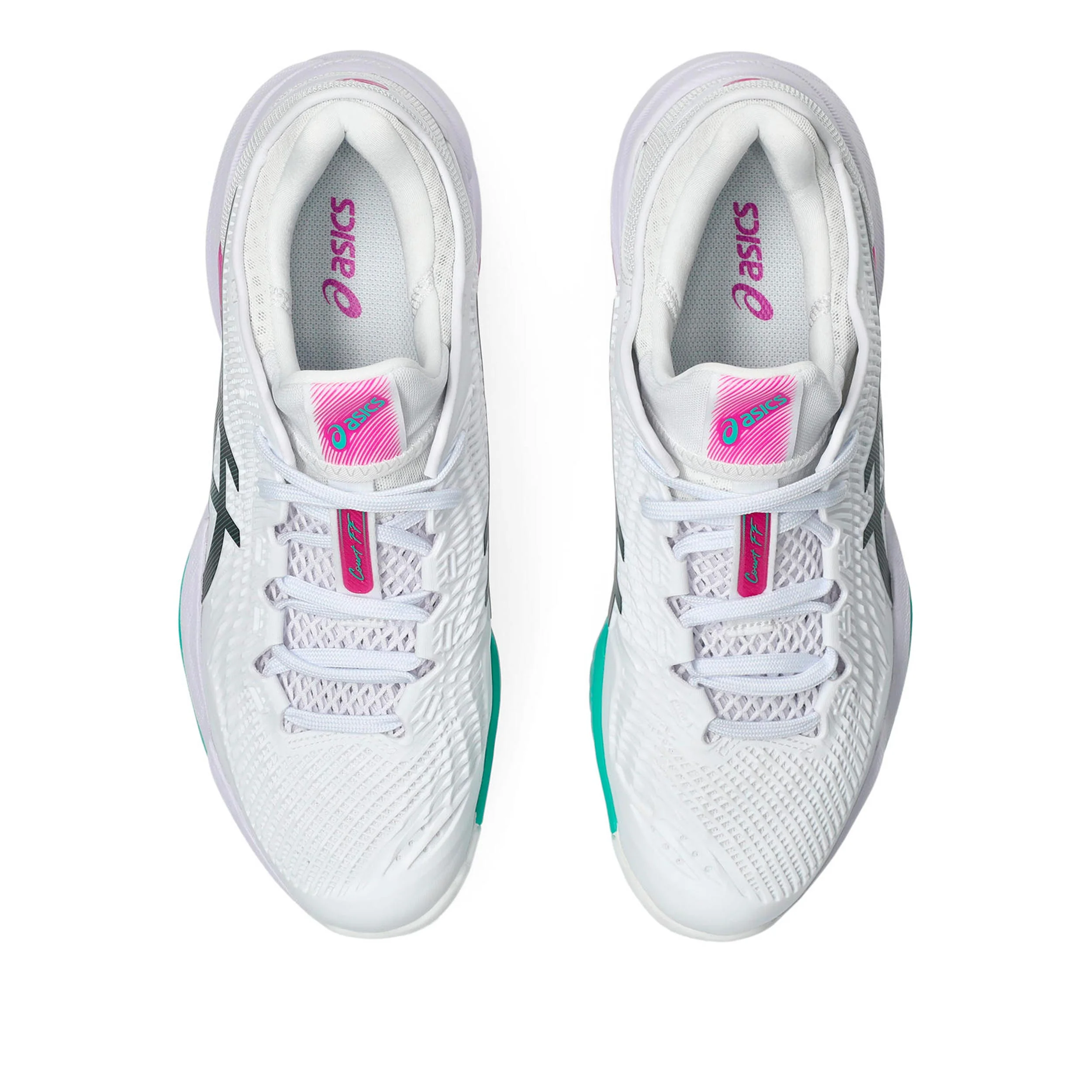 Court FF 3 Allcourtschuh Herren - weiß, pink - Image 3