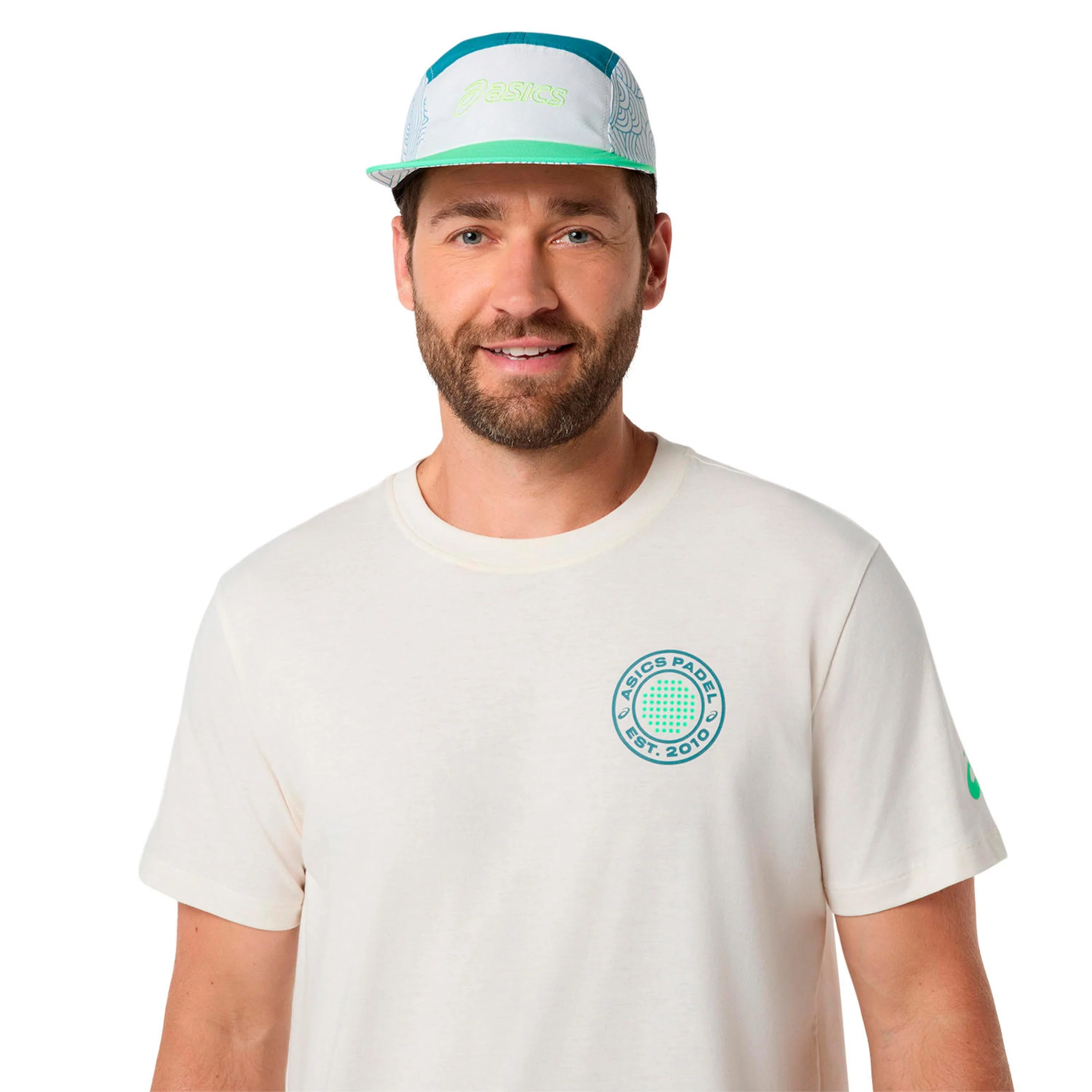 Court Graphic T-Shirt Herren - creme, grün - Image 6